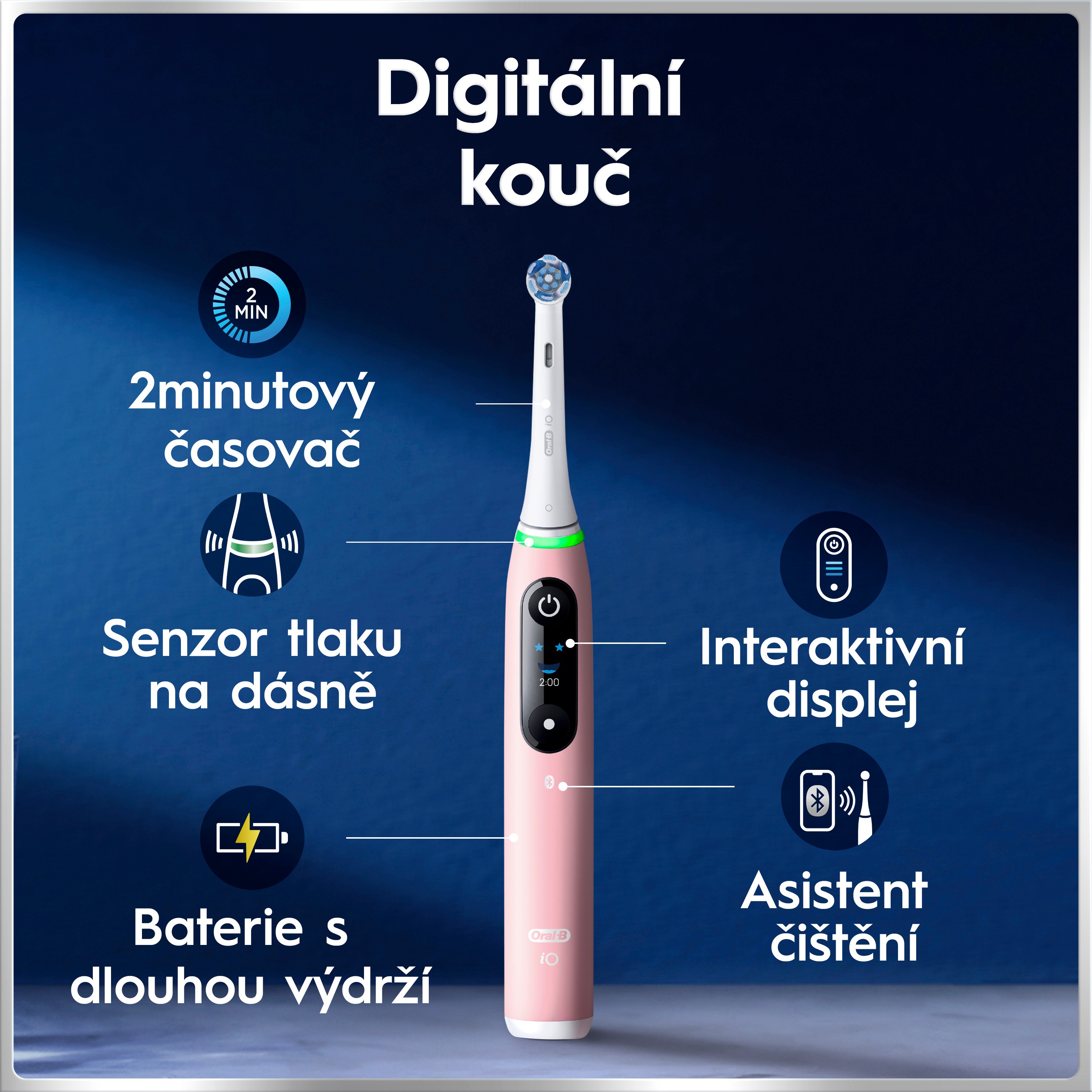 Oral-B iO Series 6 Pink Sand magnetická kefka