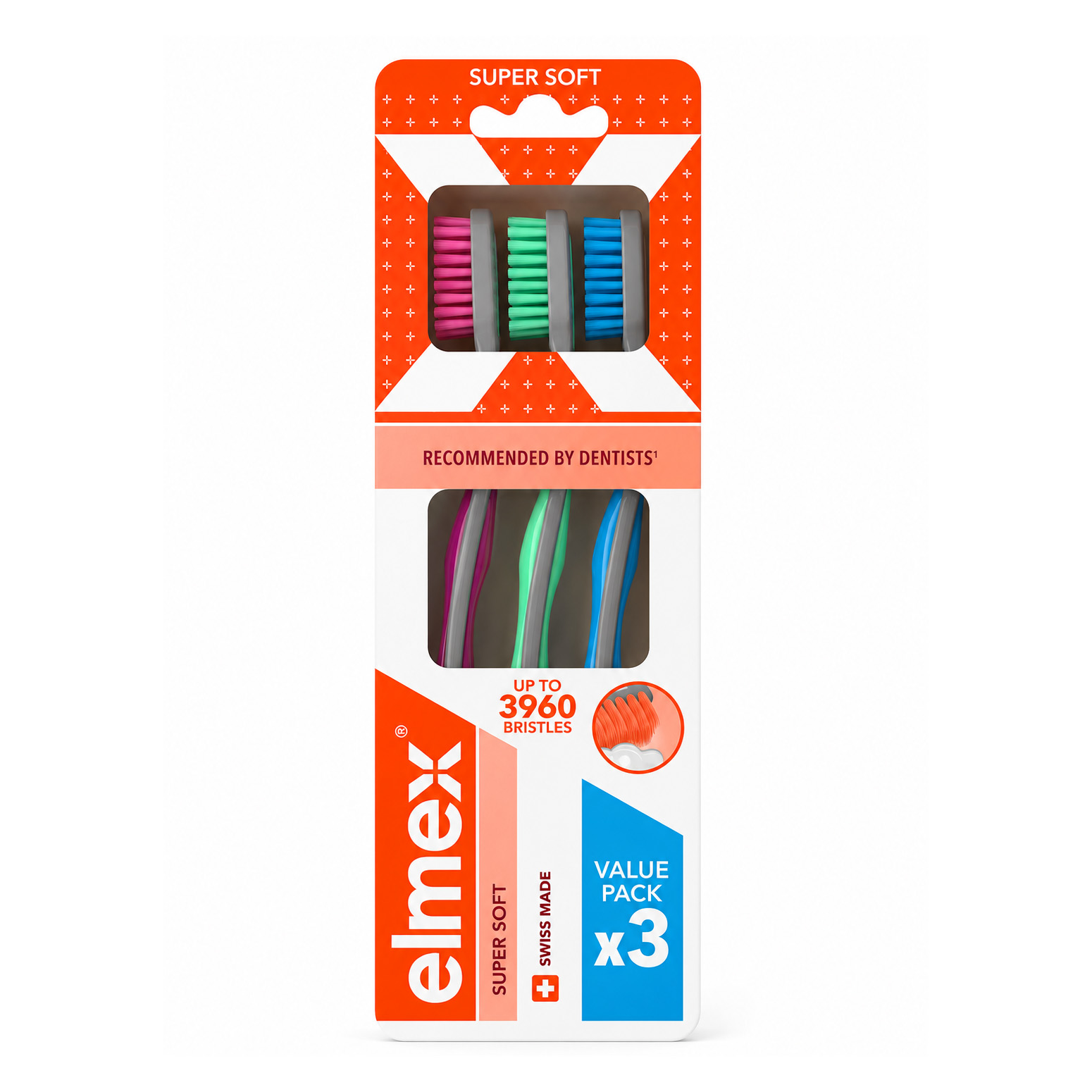 Elmex Super Soft zubná kefka 3 ks