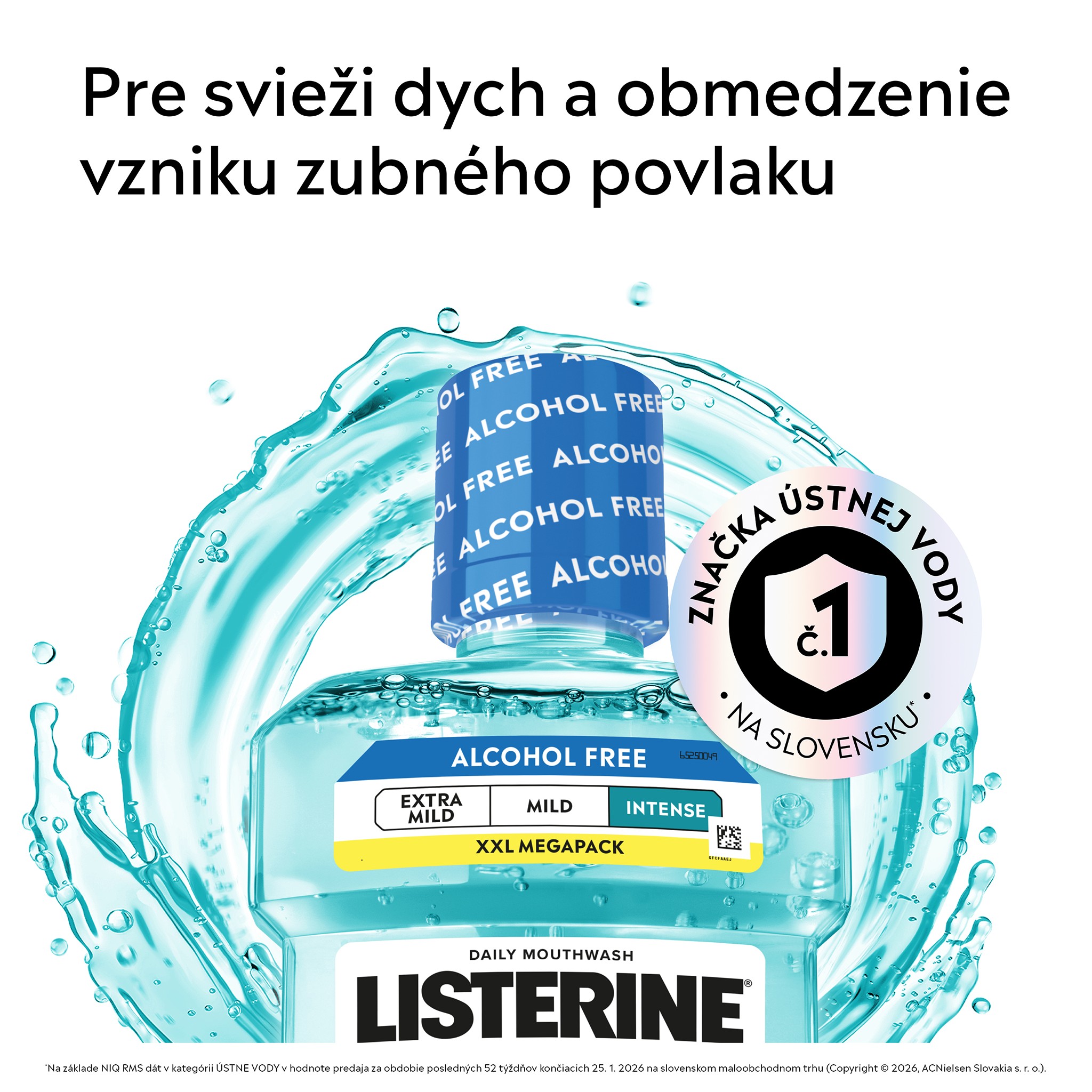 Listerine Cool Mint Intense ústna voda 1000 ml