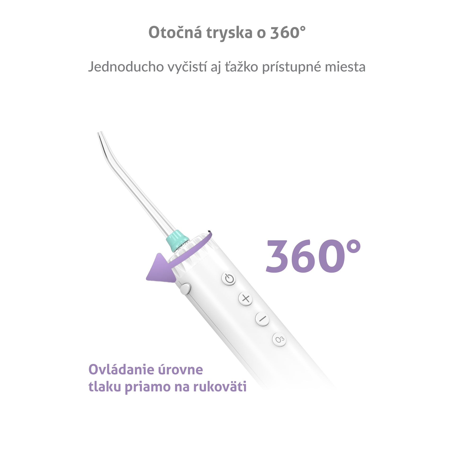 TrueLife AquaFloss Station O300 Ozone ústna sprcha - ROZBALENÝ TOVAR