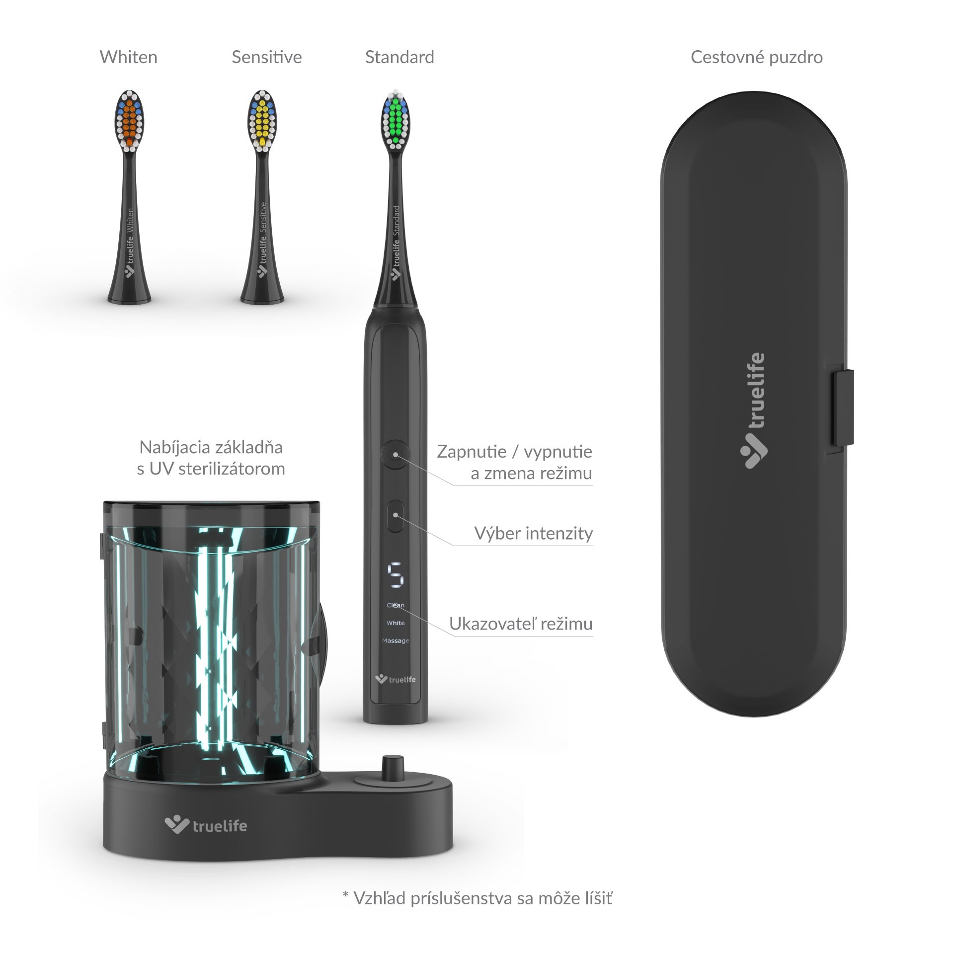 TrueLife SonicBrush K150 UV sonická kefka - ROZBALENÝ TOVAR