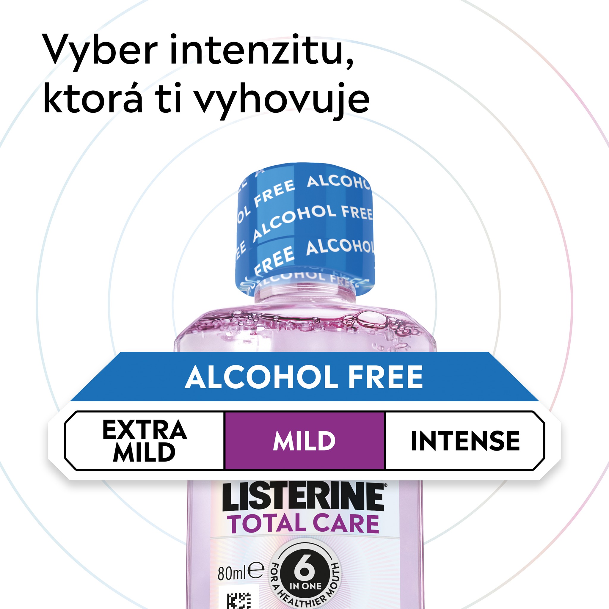 Listerine Total Care Mild ústna voda 80 ml