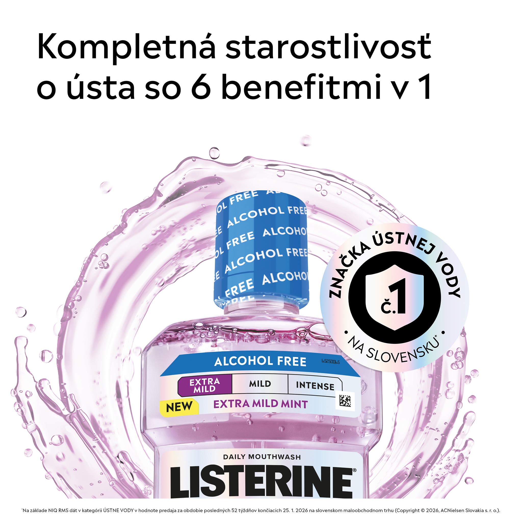 Listerine Total Care Mild ústna voda 250 ml
