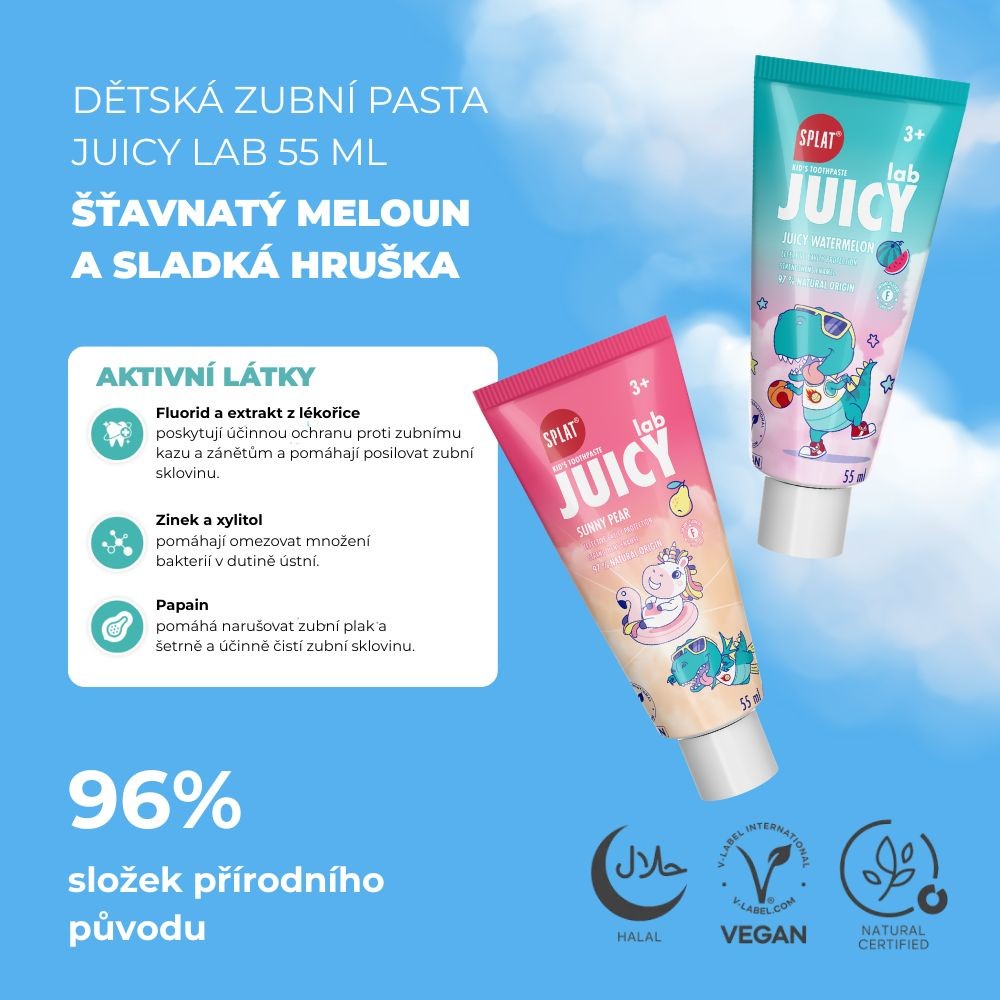 Splat Juicy Lab Hruška detská zubná pasta 55 ml