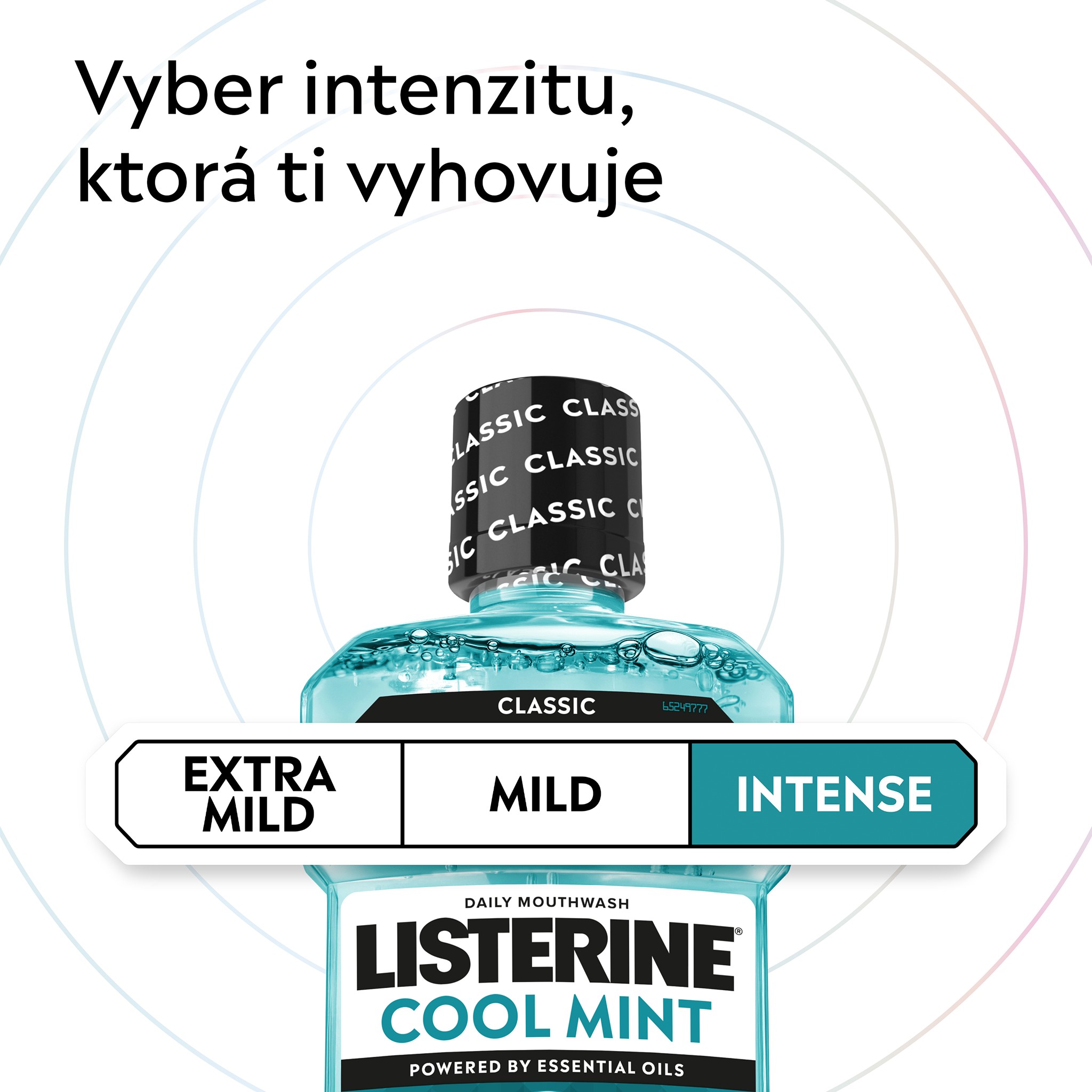 Listerine Cool Mint Intense ústna voda 250 ml