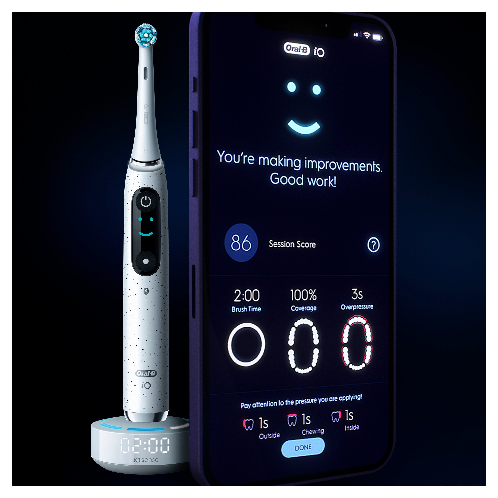Oral-B iO Series 10 Stardust White magnetická kefka - POŠKODENÝ OBAL