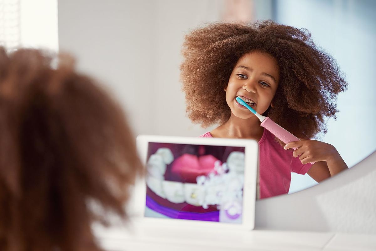 Philips Sonicare HX6352/42 for Kids Pink detská sonická kefka - ROZBALENÝ TOVAR