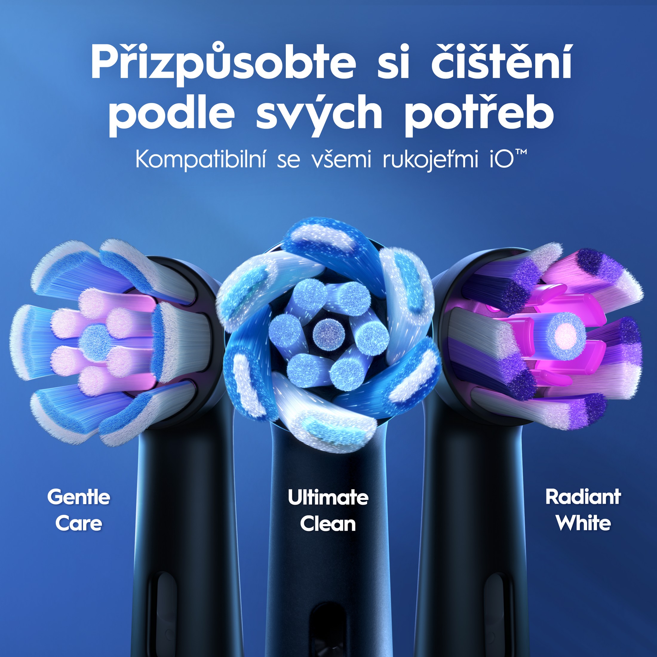 Oral-B iO Series 3 Duo Black+Blue magnetická kefka 2 ks - POŠKODENÝ OBAL