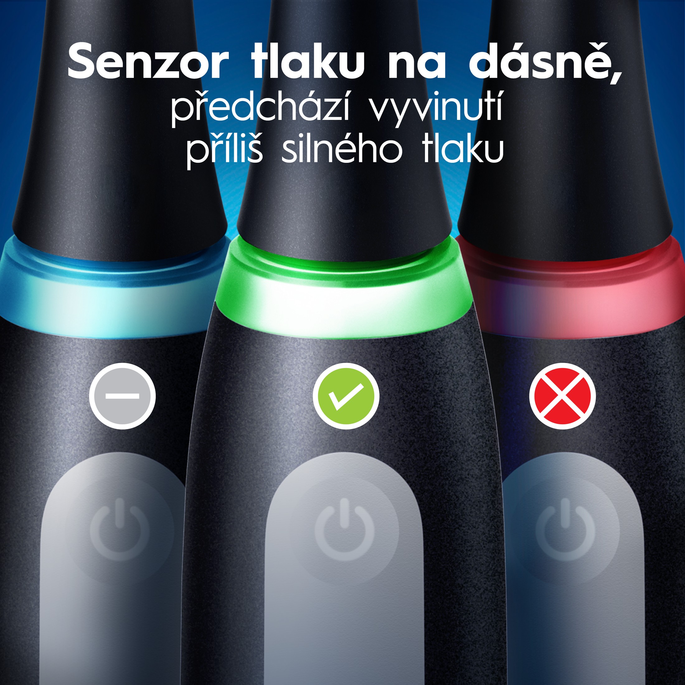Oral-B iO Series 3 Duo Black+Blue magnetická kefka 2 ks - POŠKODENÝ OBAL