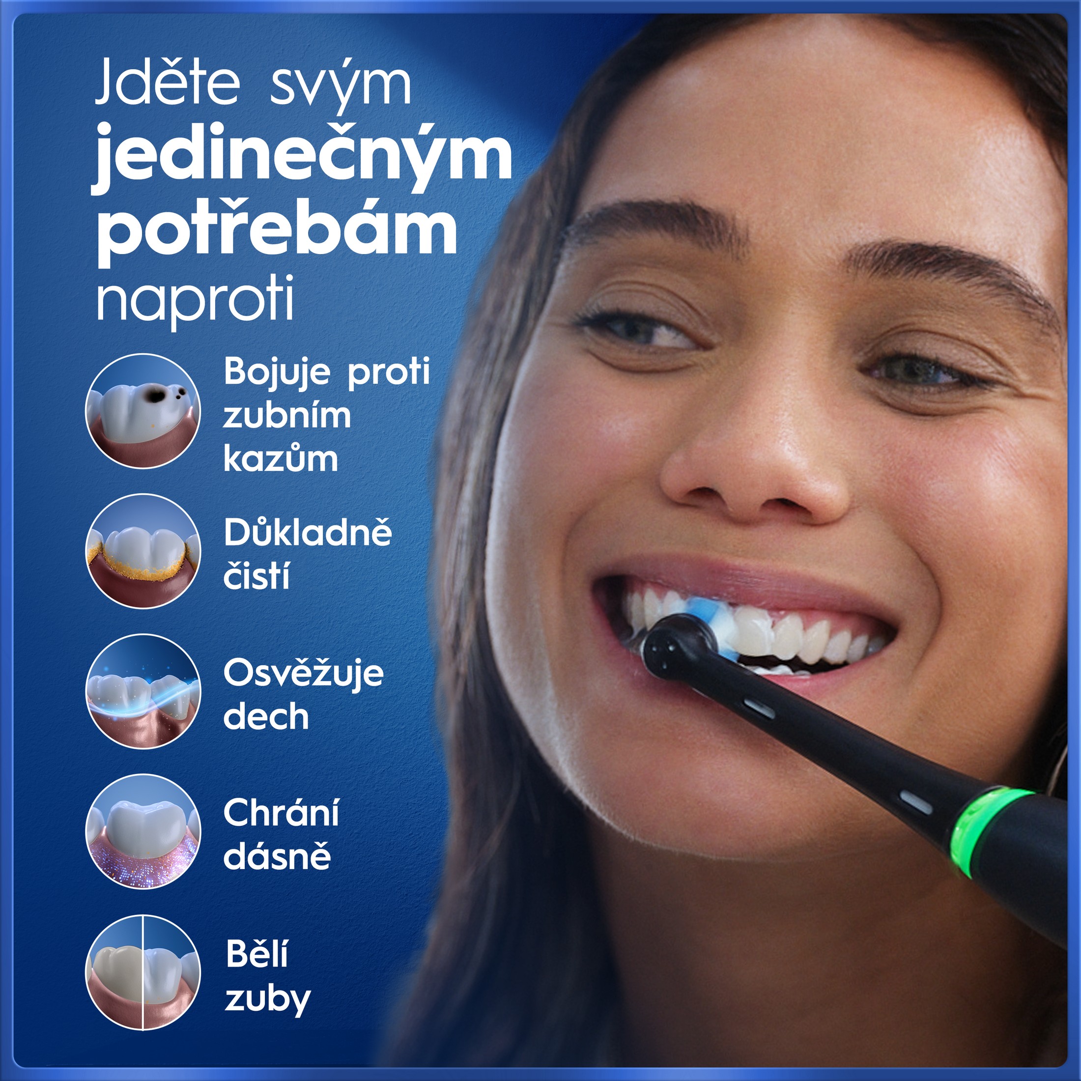 Oral-B iO Series 5 Black magnetická kefka - ROZBALENÝ TOVAR