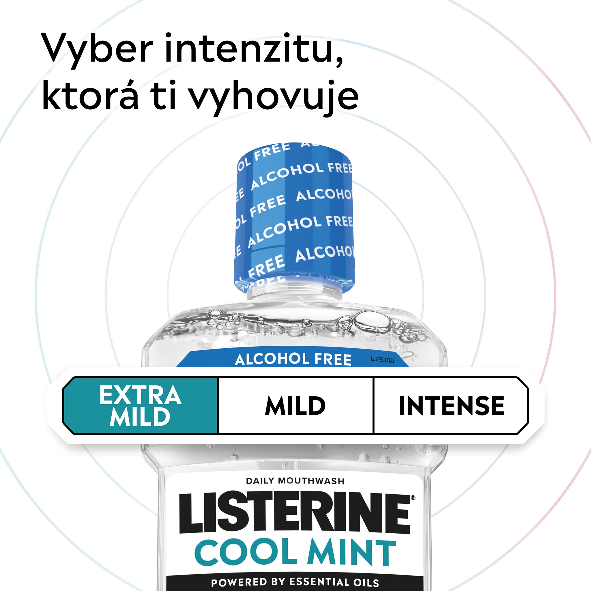 Listerine CoolMint Extra Mild Taste ústna voda 2x500 ml