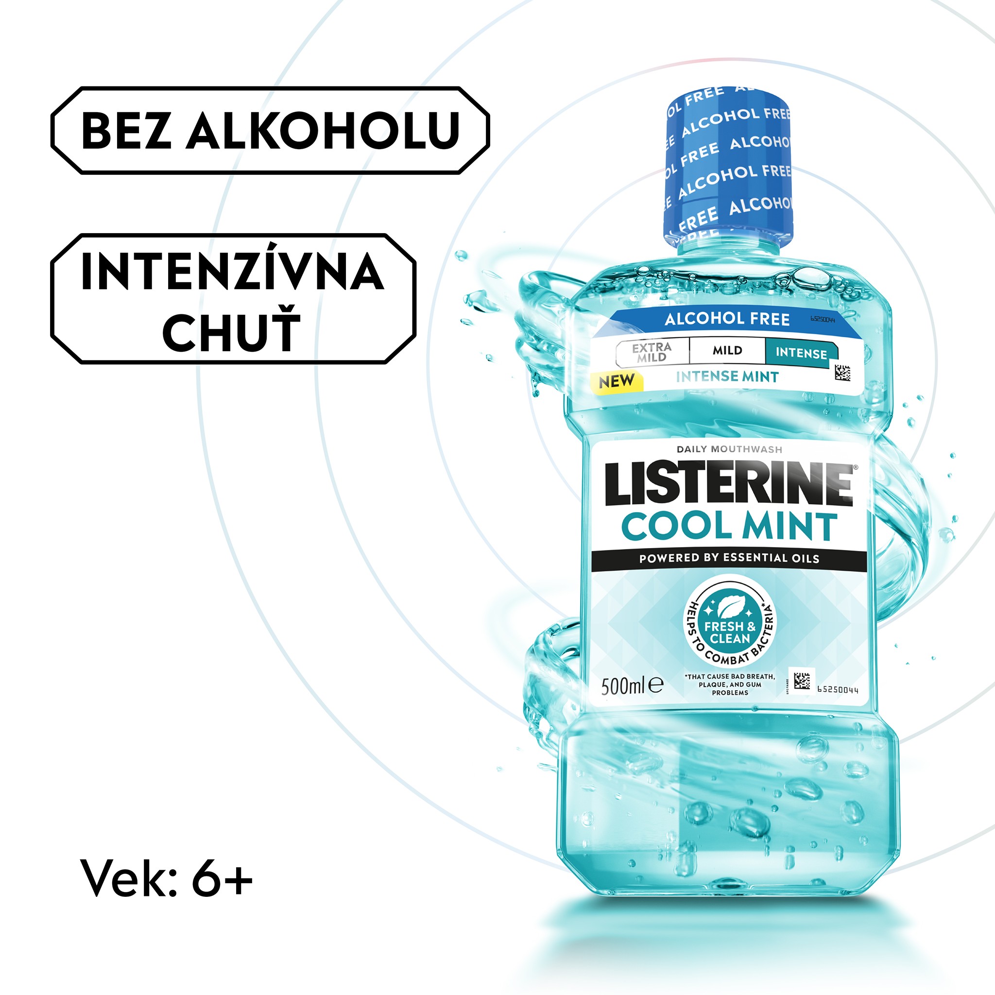 Listerine Cool Mint Intense ústna voda 2×500 ml