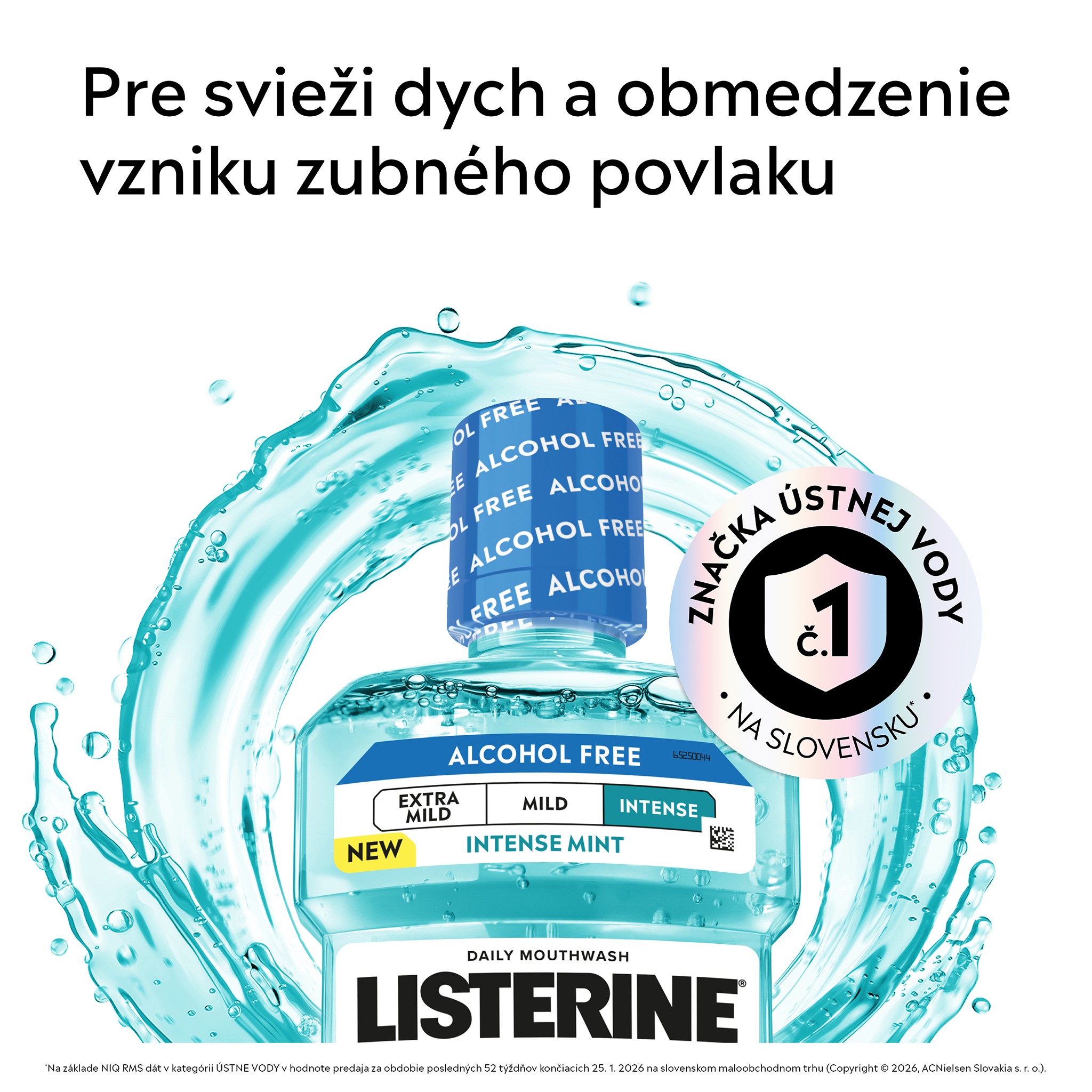 Listerine Cool Mint Intense ústna voda 2×500 ml