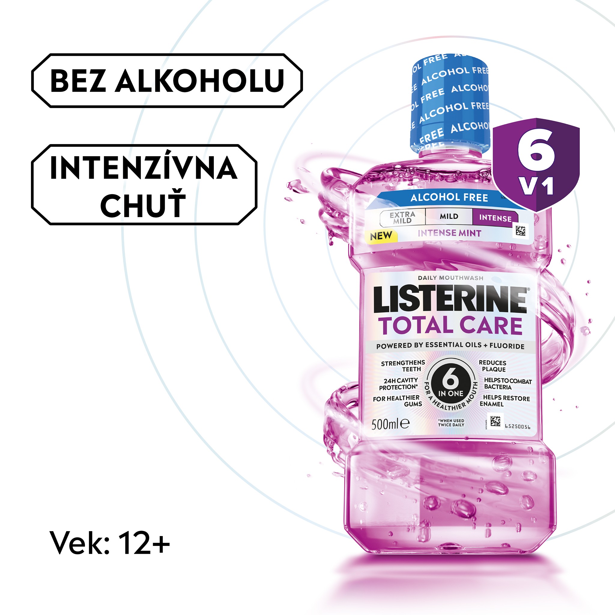 Listerine Total Care Intense Mint ústna voda 2×500 ml