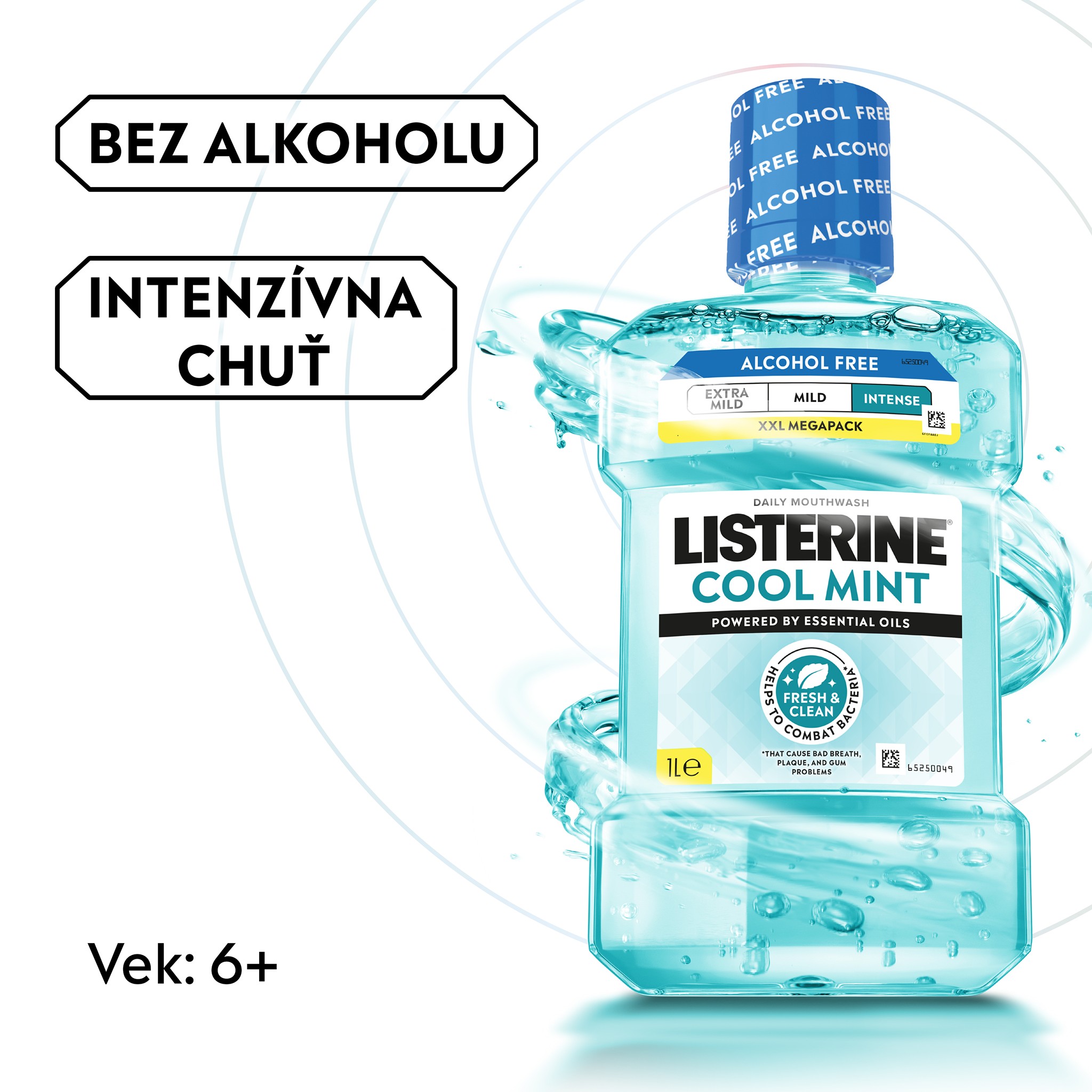 Listerine Cool Mint Intense ústna voda 2×1000 ml
