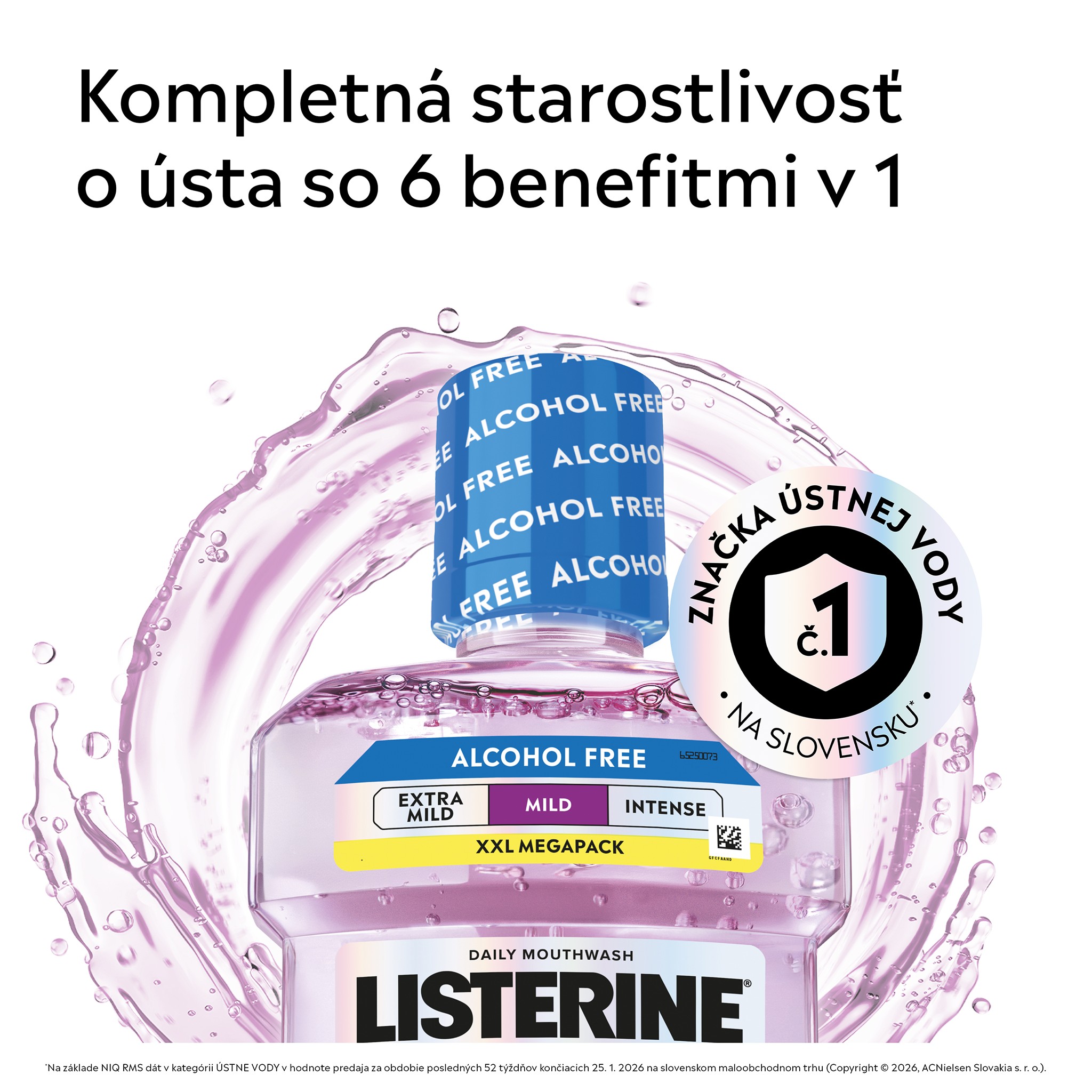 Listerine Total Care Mild ústna voda 2×1000 ml