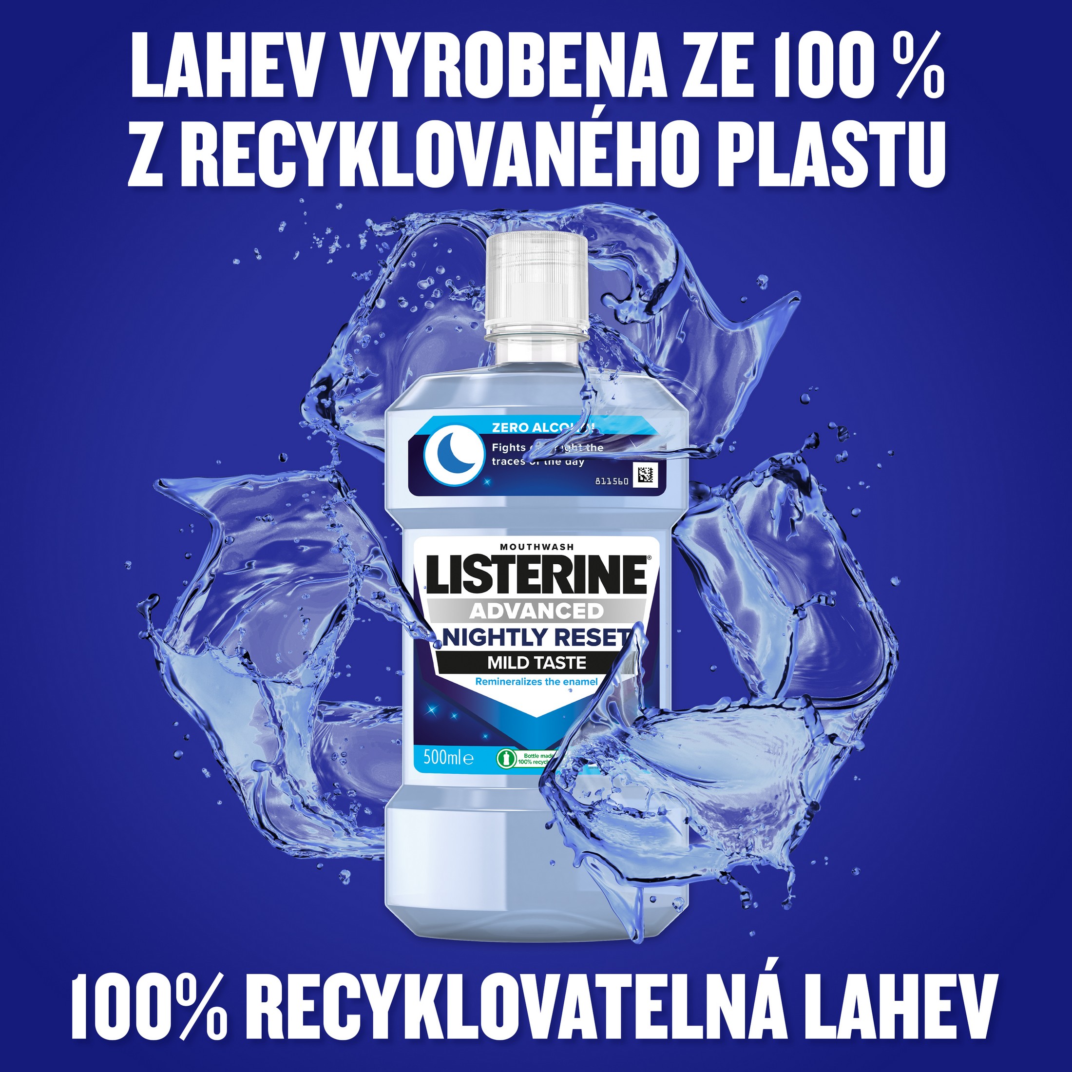 Listerine Advanced Nightly Reset ústna voda 500 ml
