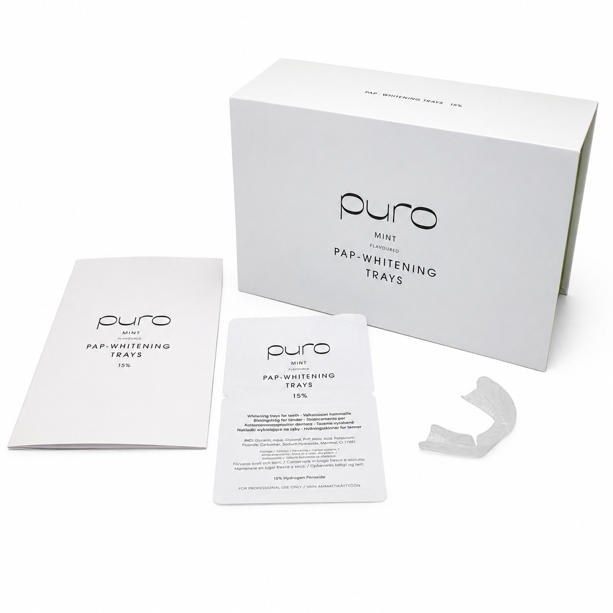 Puro PAP Whitening Trays Mint bieliace dlahy 5 párov