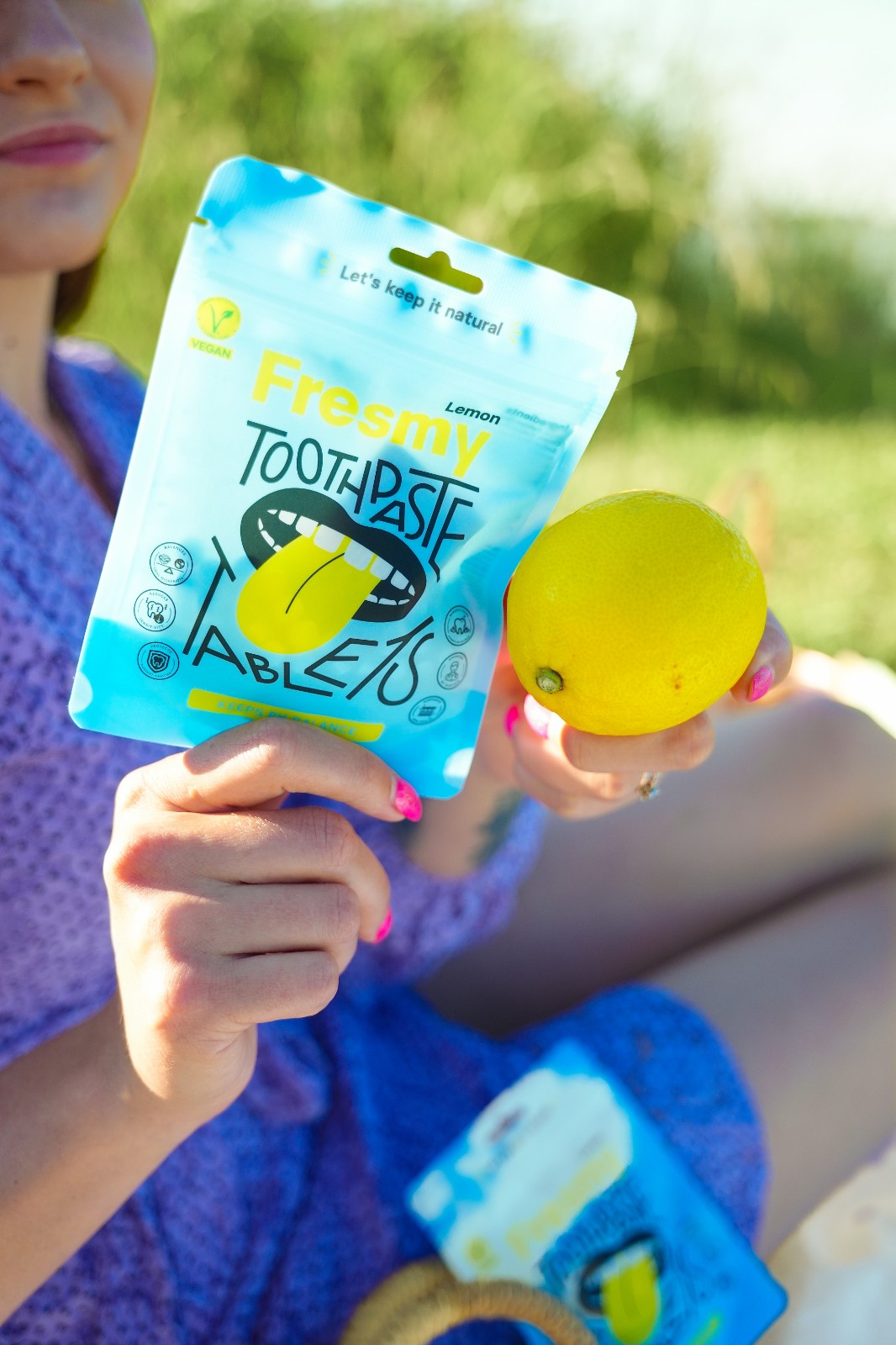 Fresmy Lemon zubná pasta v tabletách 124 ks