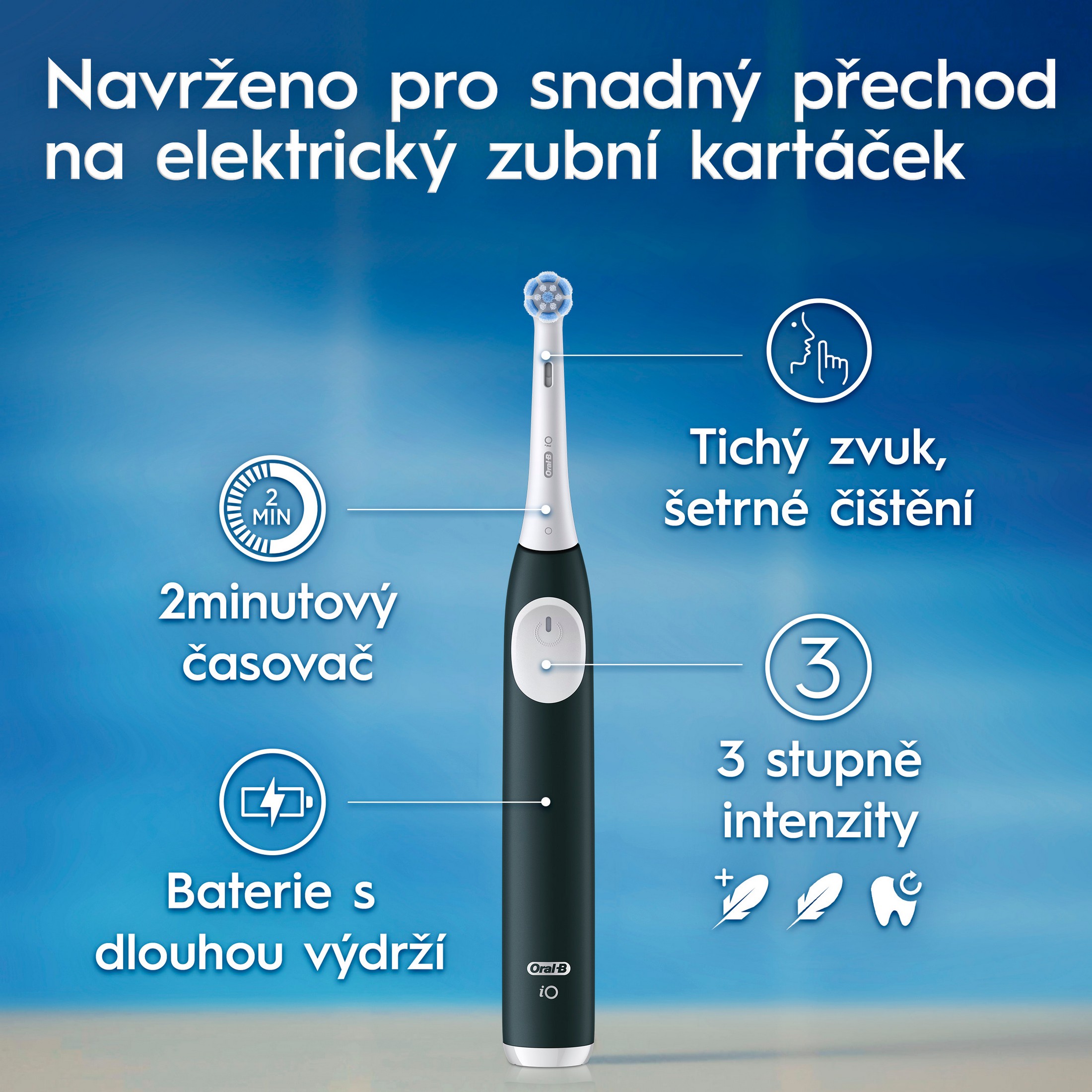 Oral-B iO Series 2 Duo Black+Green elektrická kefka 2 ks - ROZBALENÝ TOVAR