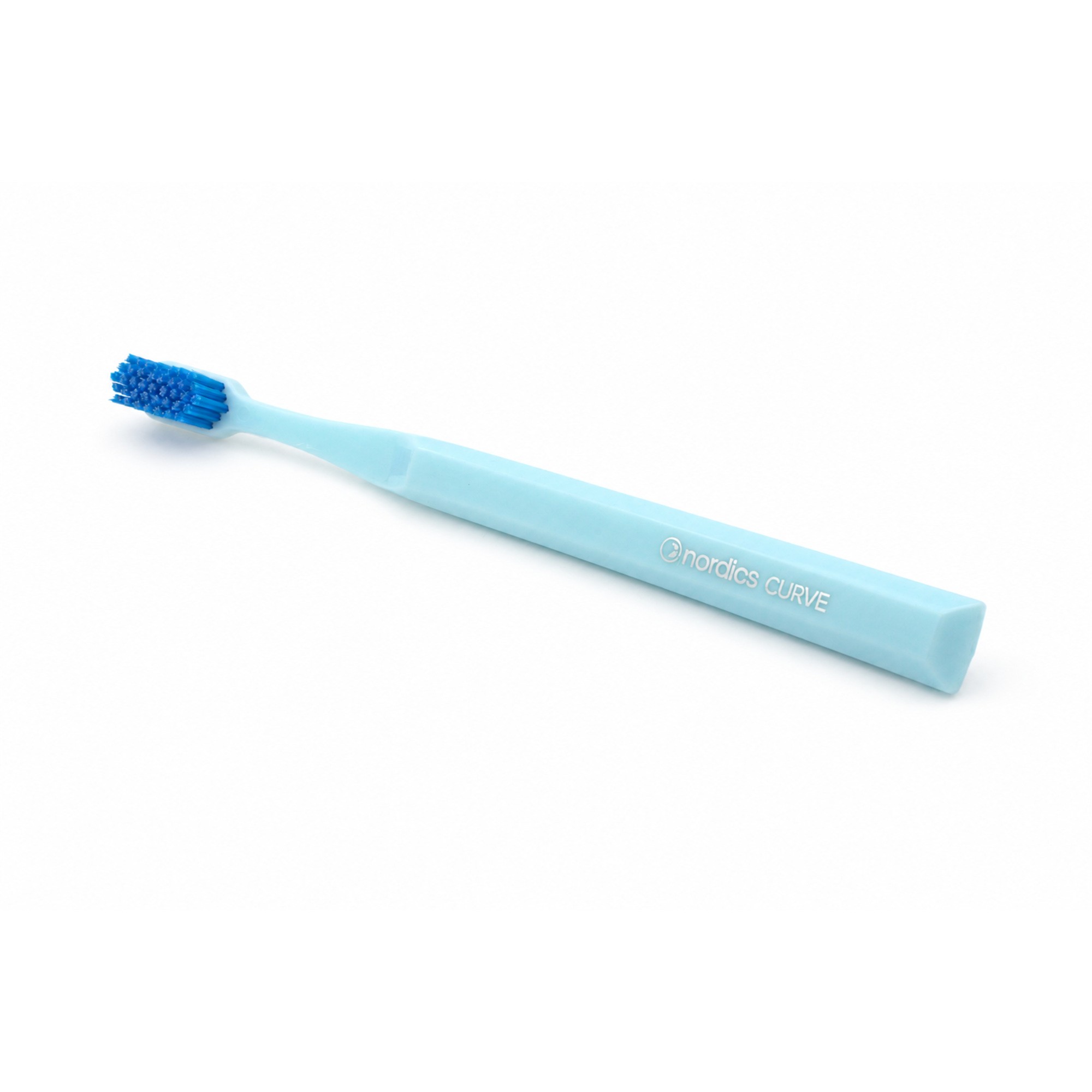 Nordics Curve Hard Light Blue/Blue zubná kefka