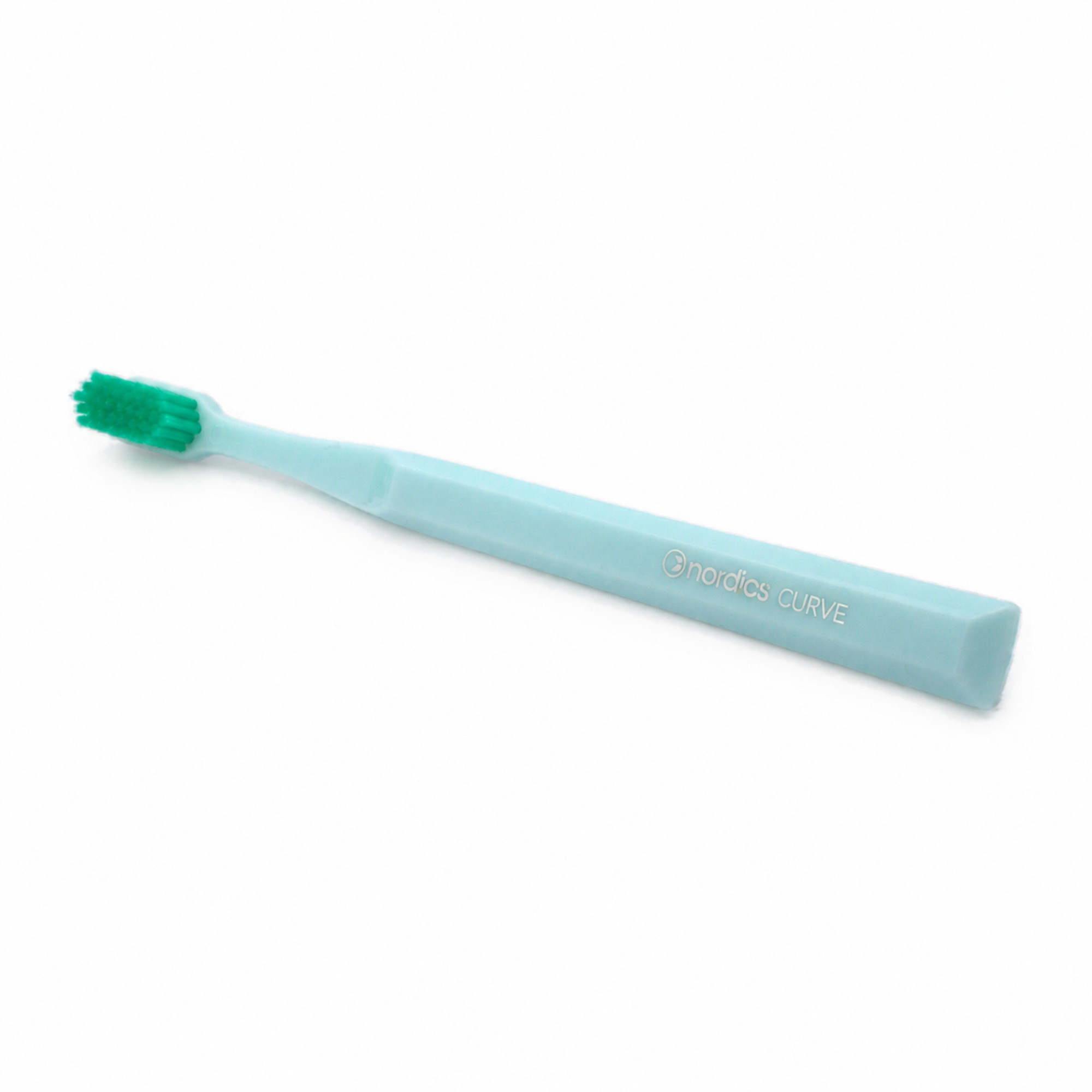 Nordics Curve Hard Light Blue/Green zubná kefka