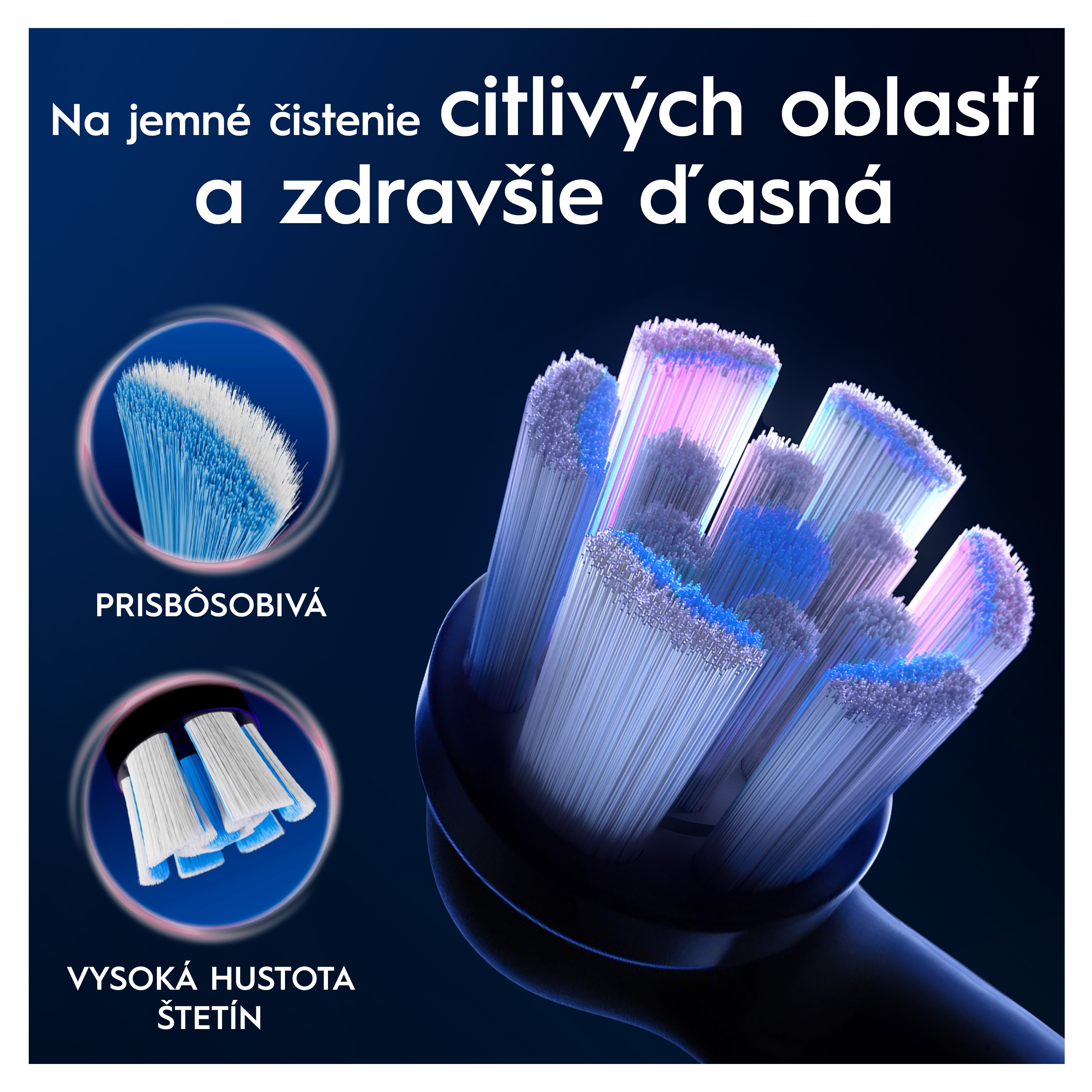Oral-B iO Gentle Care Black náhradné hlavice 6 ks