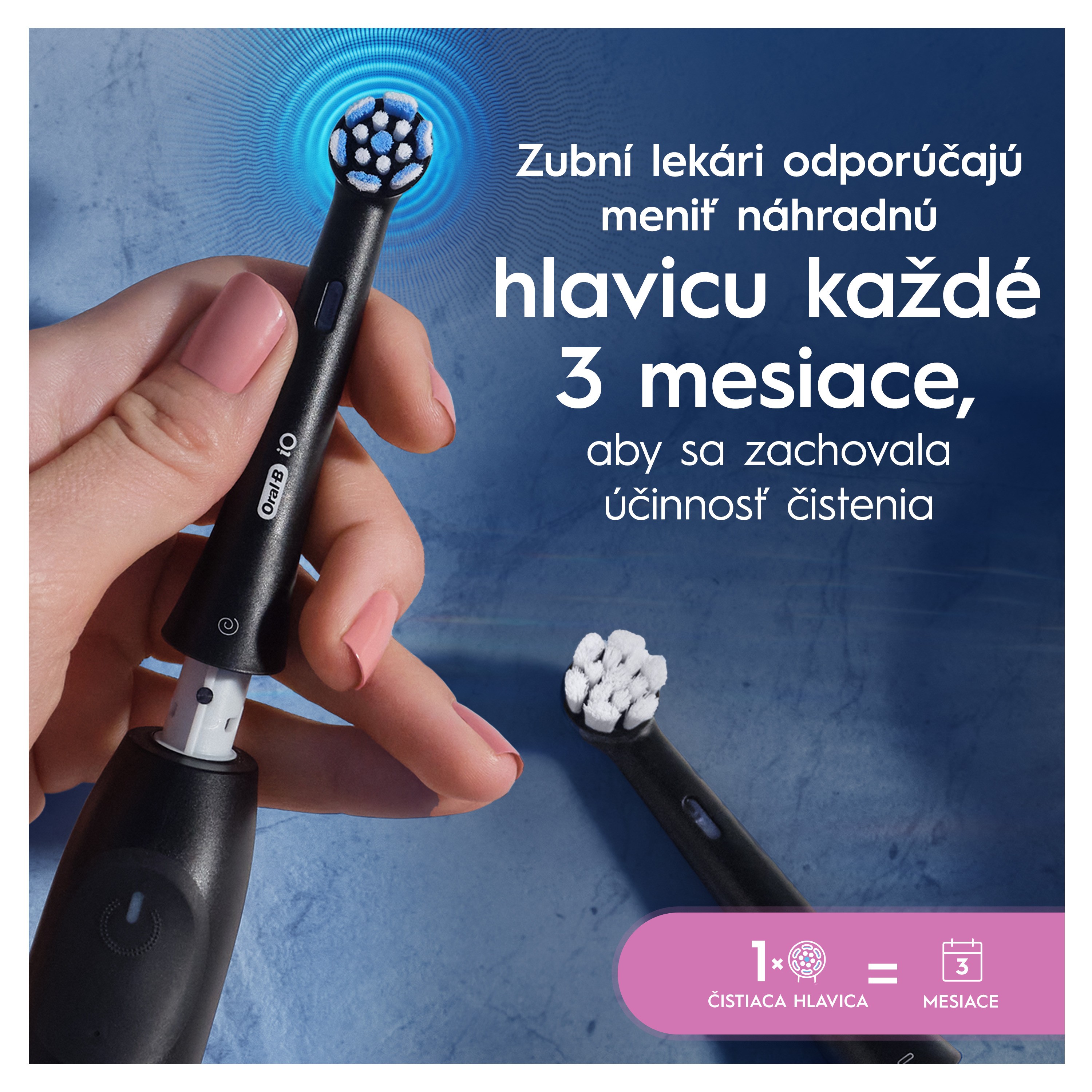 Oral-B iO Gentle Care Black náhradné hlavice 6 ks
