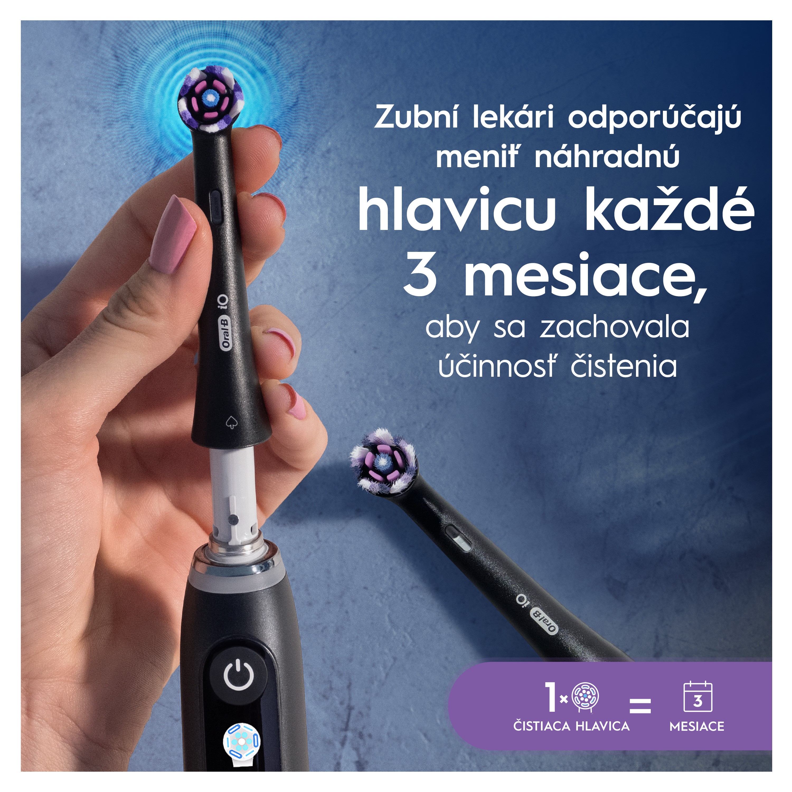 Oral-B iO Radiant White Black náhradné hlavice 6 ks