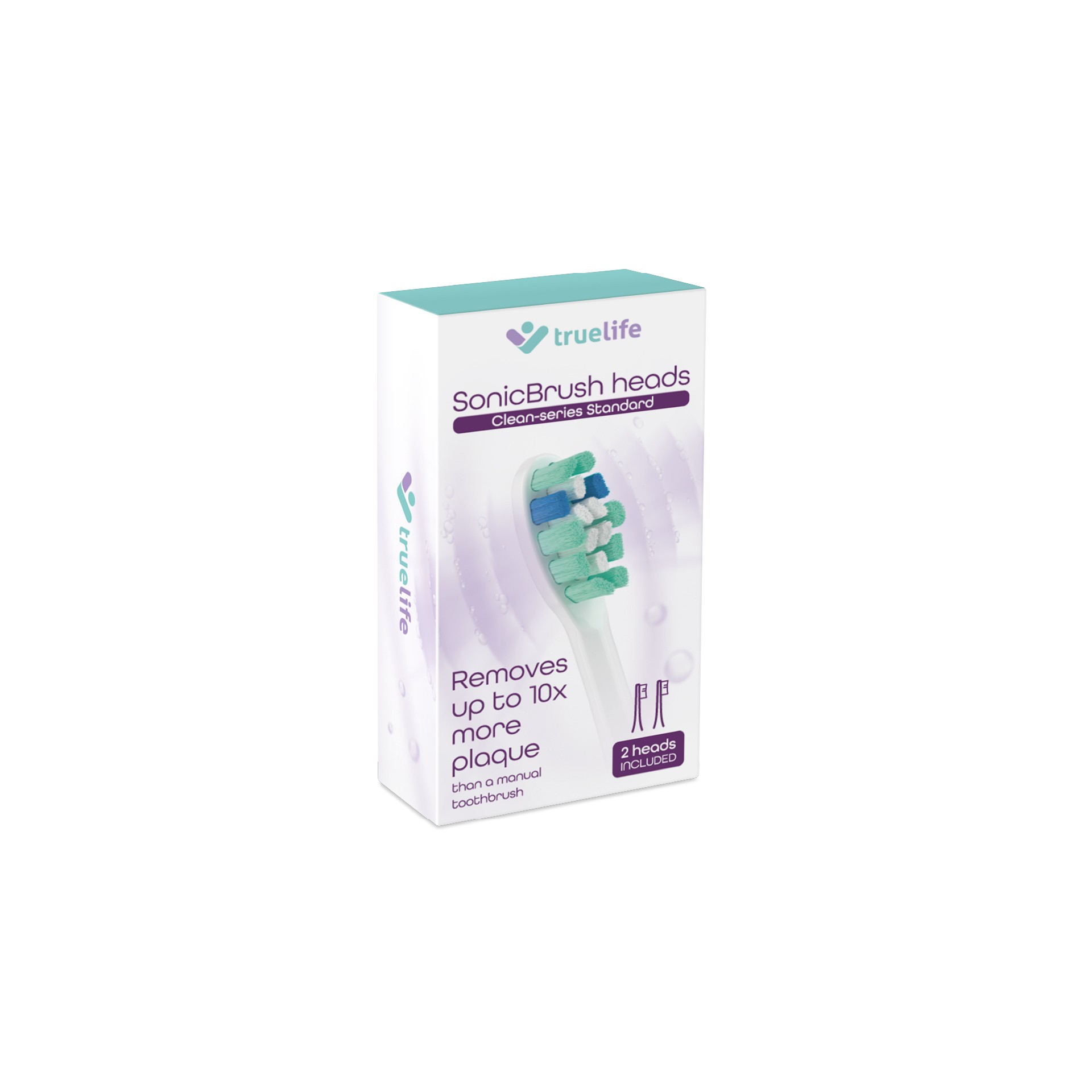 TrueLife SonicBrush Clean Series Standard White náhradné hlavice 2 ks