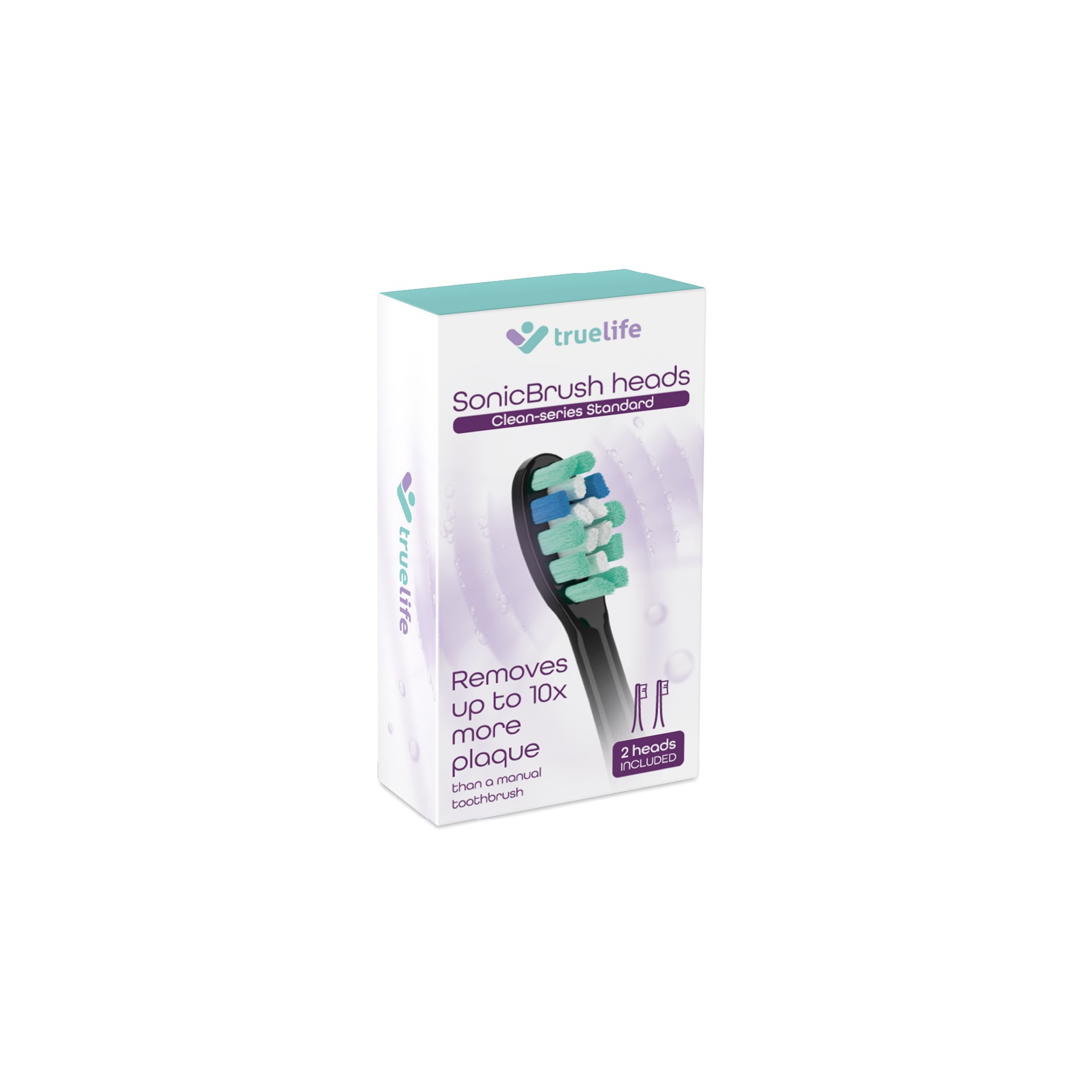 TrueLife SonicBrush Clean Series Standard Black náhradné hlavice 2 ks