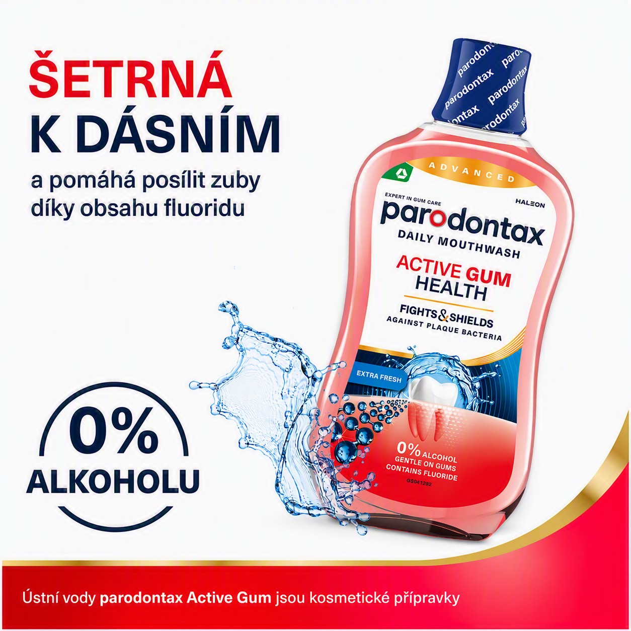 Parodontax Daily Gum Care Extra Fresh ústna voda 500 ml