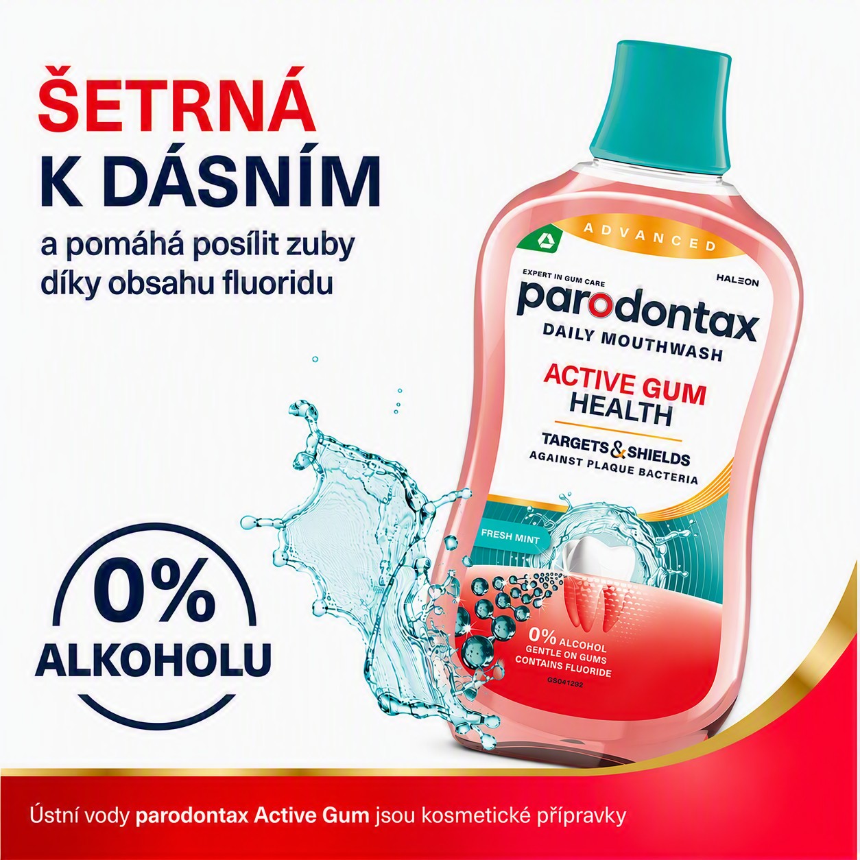 Parodontax Daily Gum Care Fresh Mint ústna voda 500 ml