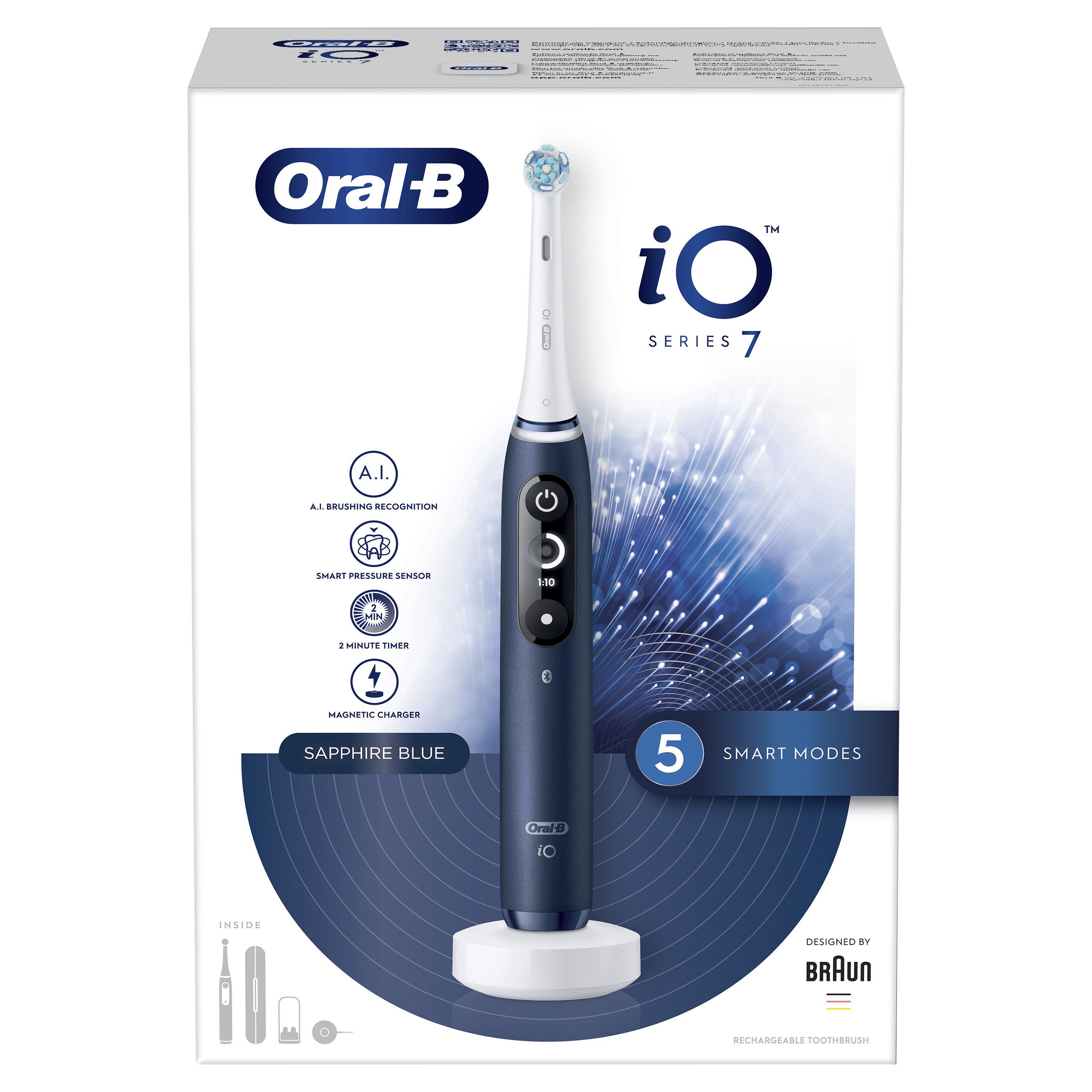 Oral-B iO Series 7 Sapphire Blue magnetická kefka