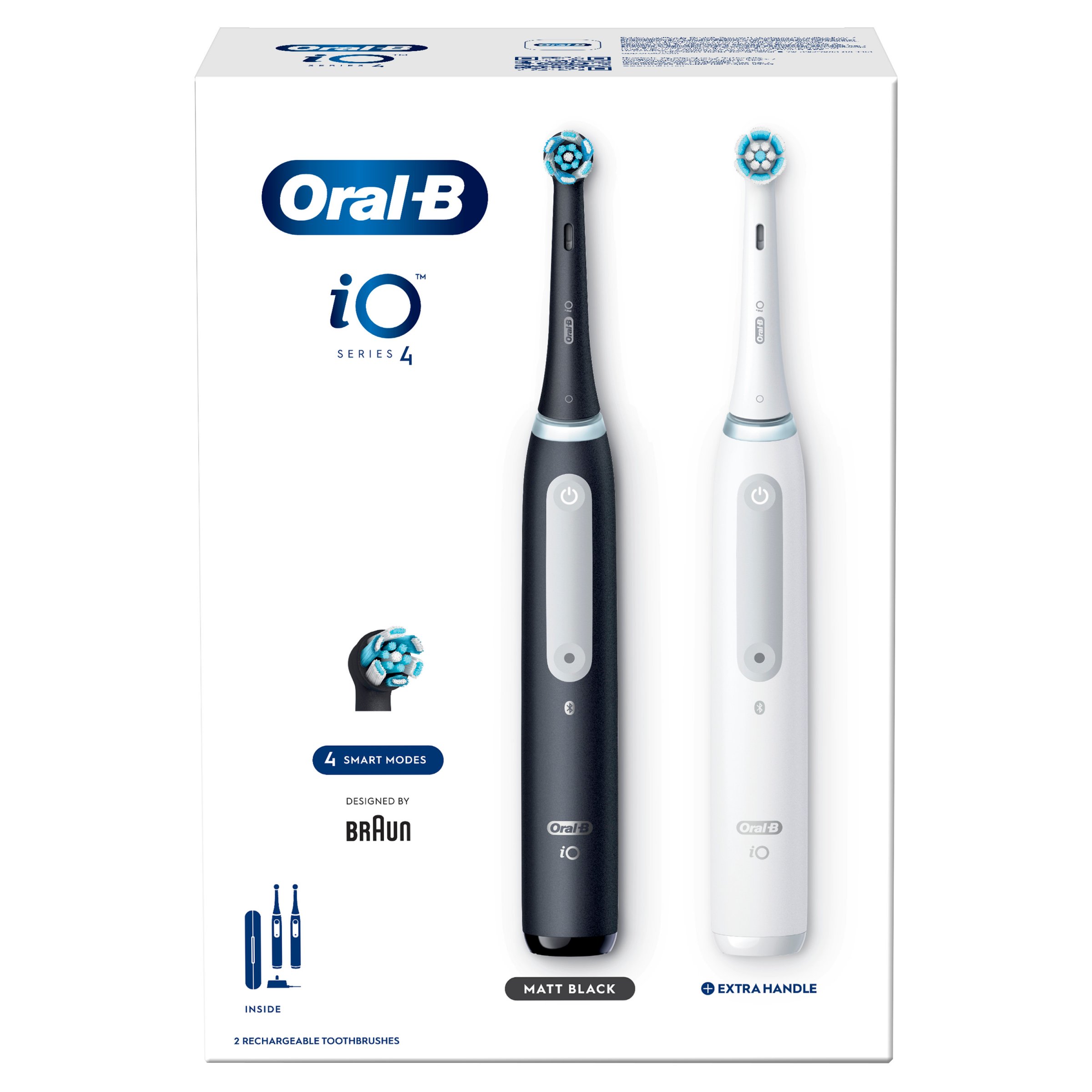 Oral-B iO Series 4 Duo Black+White magnetická kefka 2 ks