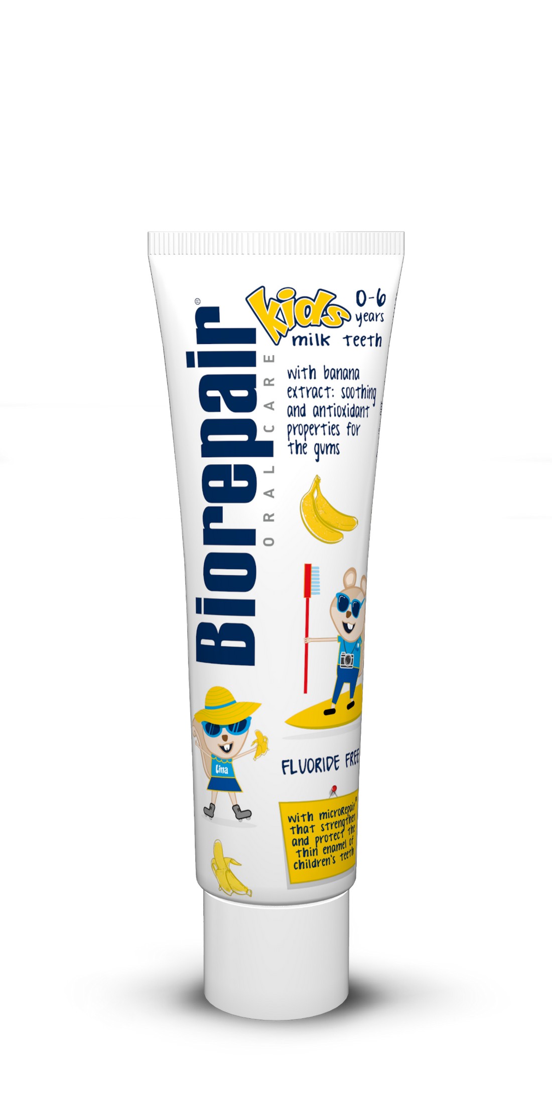 BioRepair Kids Banana 0-6 detská zubná pasta 50 ml