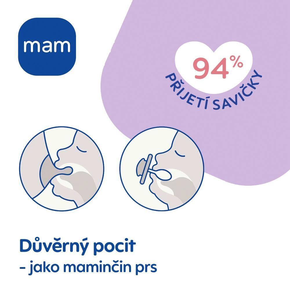 Mam Perfect Night 0+ silikónový cumlík 2 ks - béžový a sivý