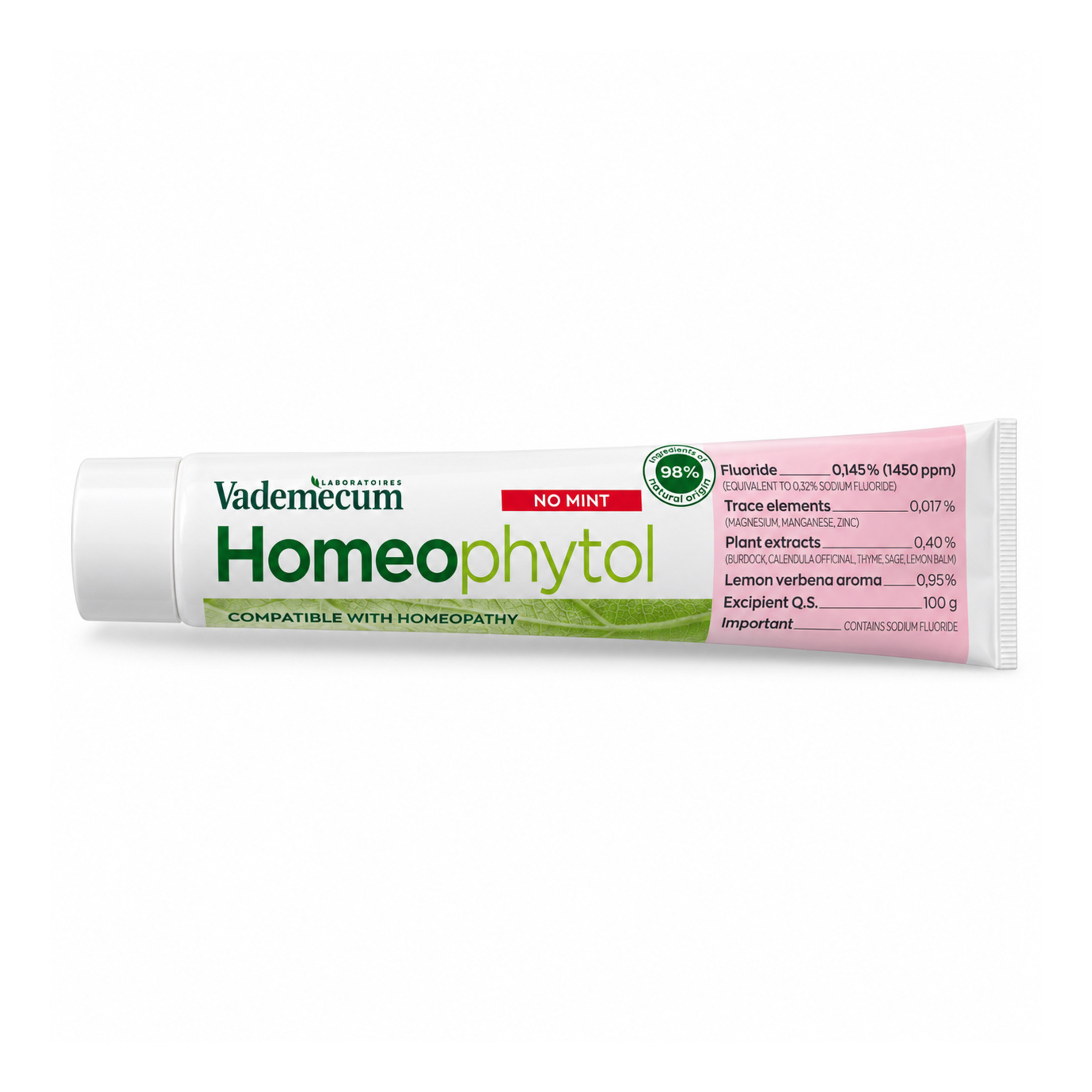 Vademecum Homéophytol zubná pasta 75 ml