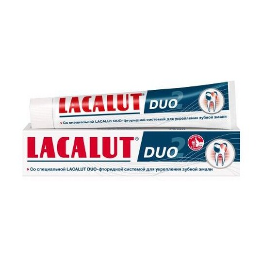 Lacalut DUO zubná pasta 75ml