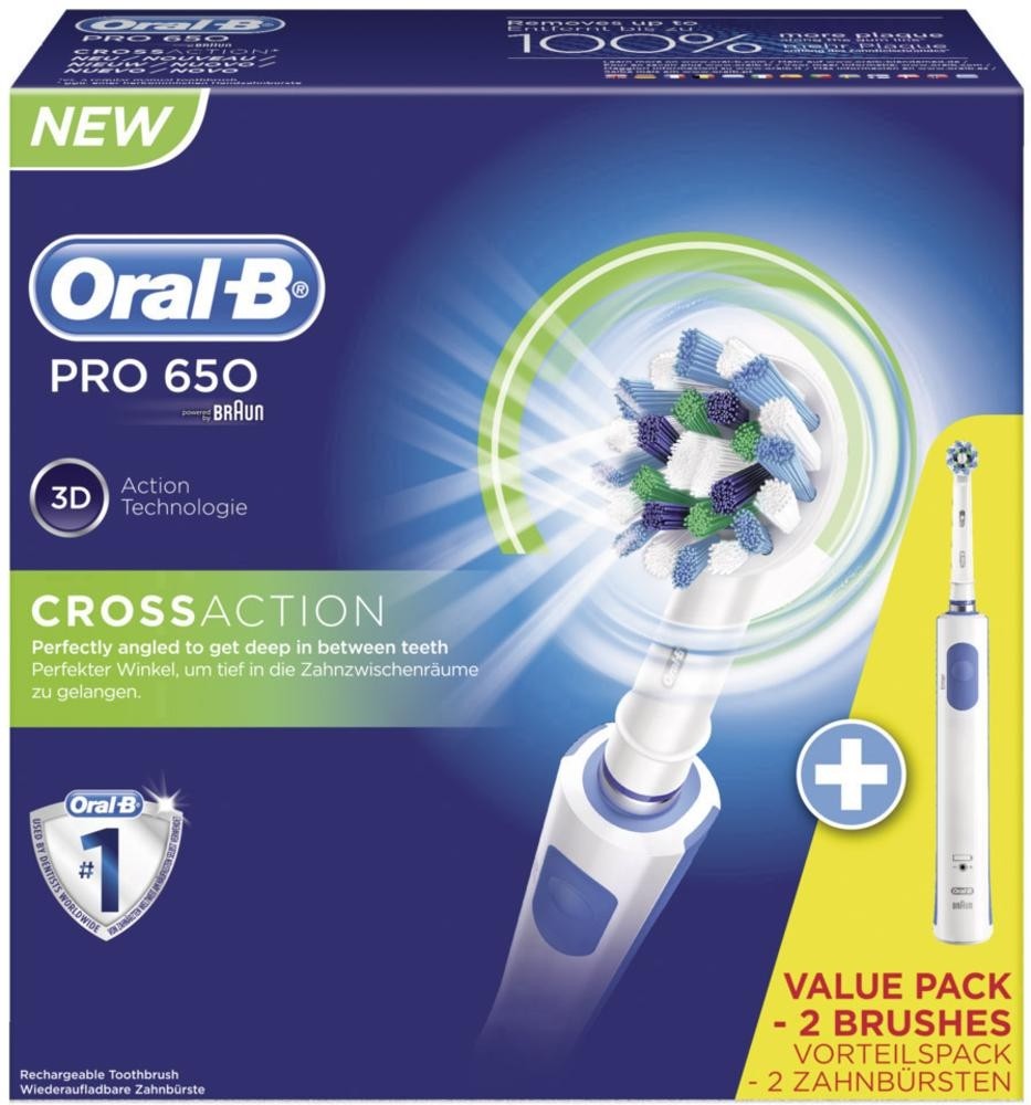 Braun Oral-B PRO 650 CrossAction zubná kefka 1+1 telo