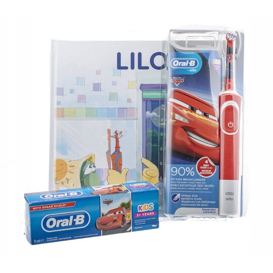 Braun Oral-B Kids Cars zubná kefka + zubná pasta + knižka