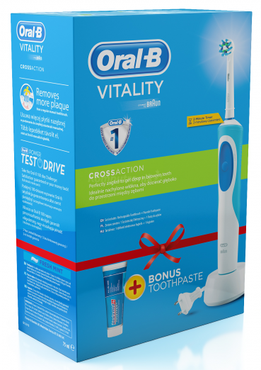 Braun Oral-B Vitality CrossAction D12 zubná kefka + zubná pasta Blend-a-med