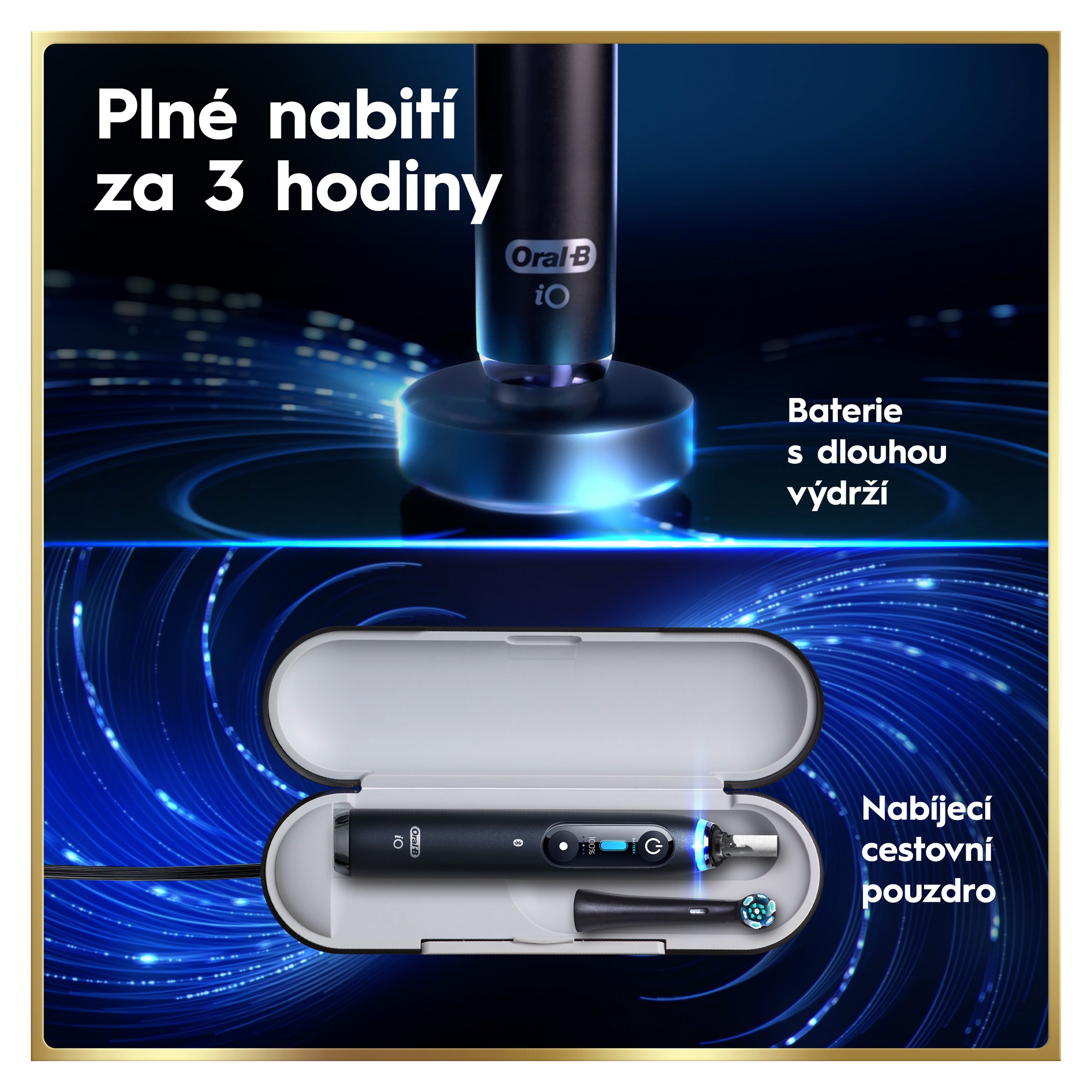 Oral-B iO Series 9 Black Onyx magnetická kefka - Nazuby.eu