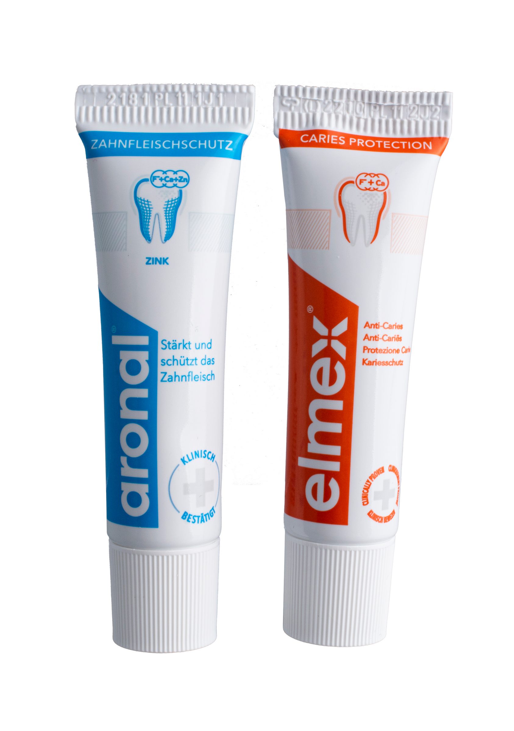 Aronal + Elmex zubná pasta CESTOVNÁ 2x12 ml