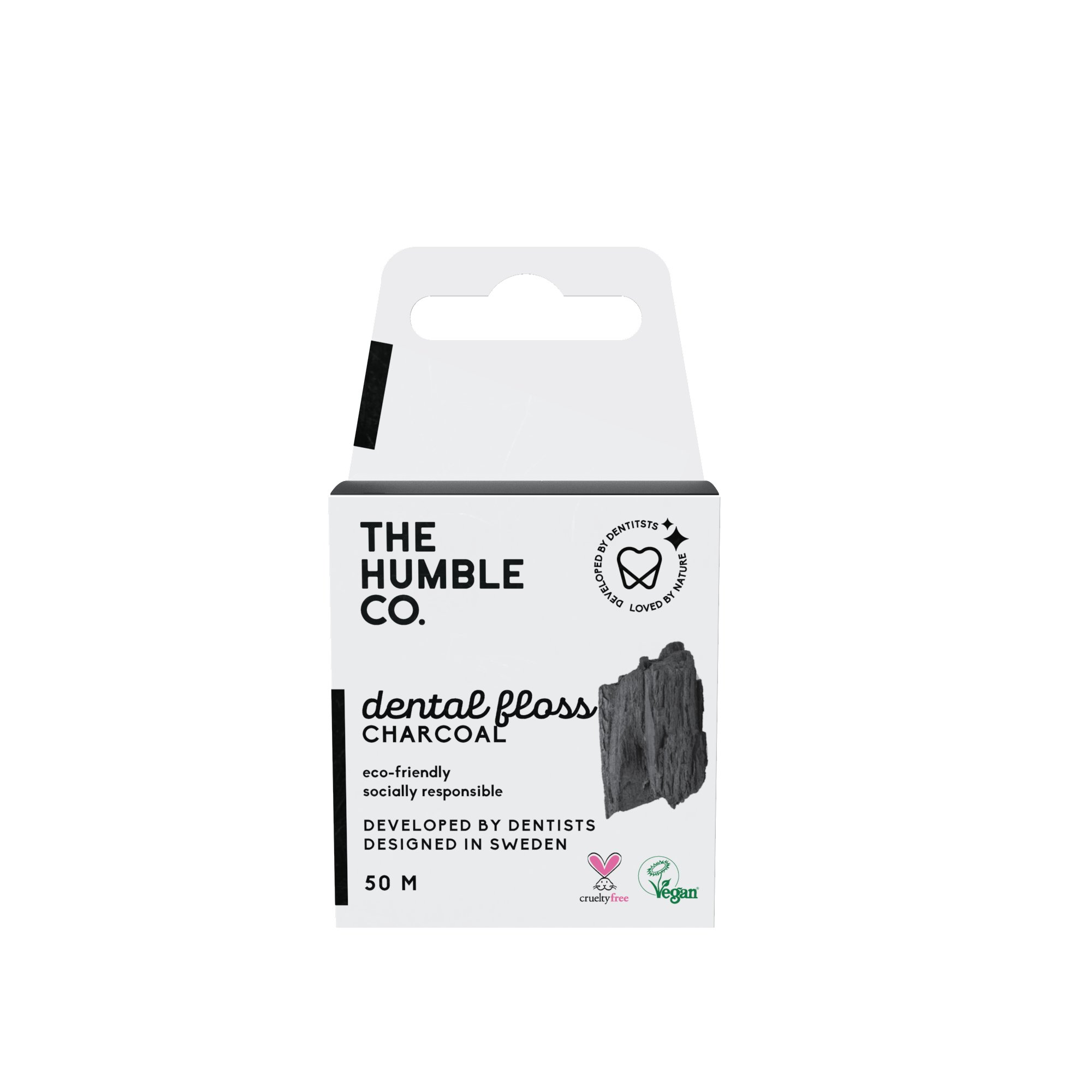 The Humble Dentálna nit charcoal 50 m