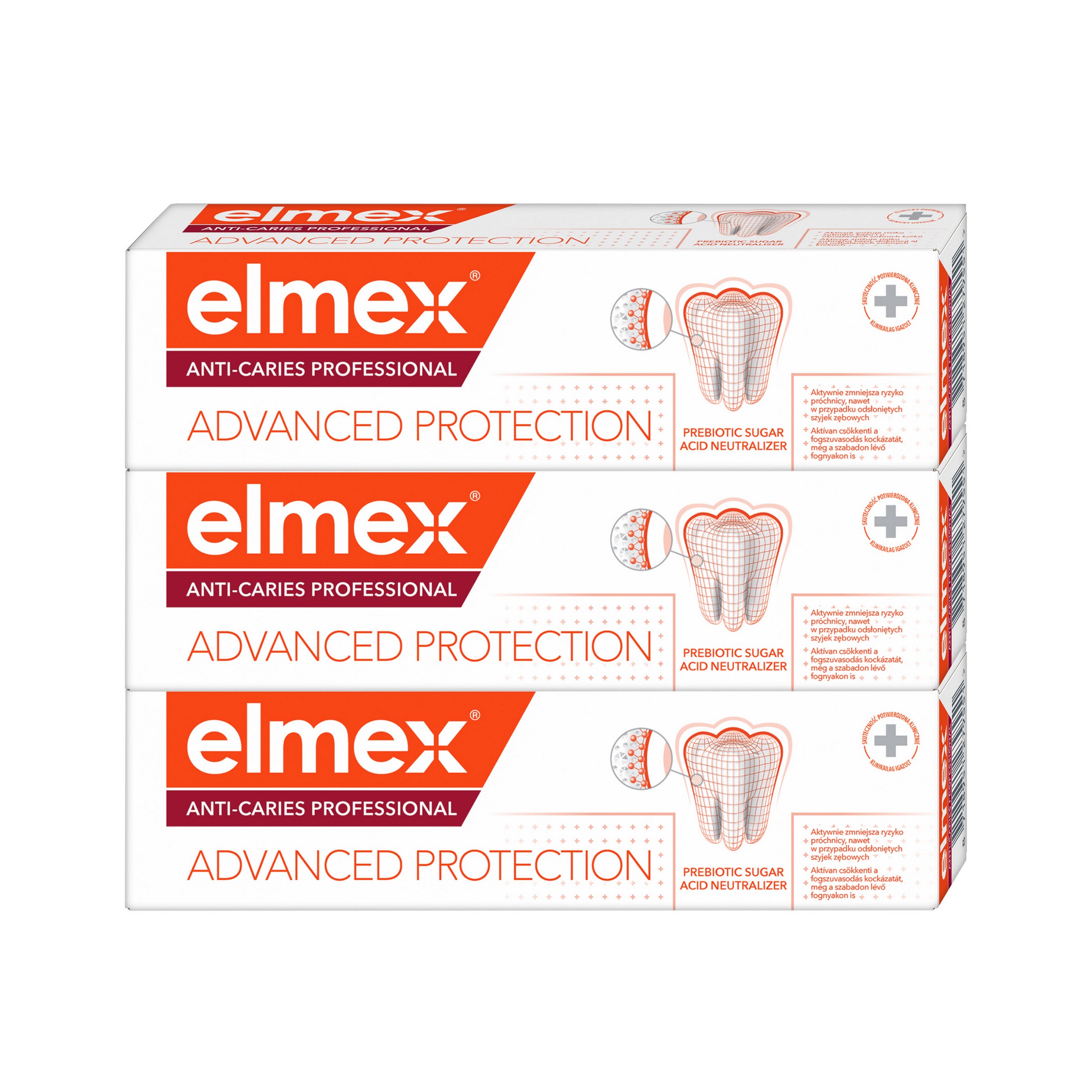 Elmex Caries Protection zubná pasta 3x75 ml