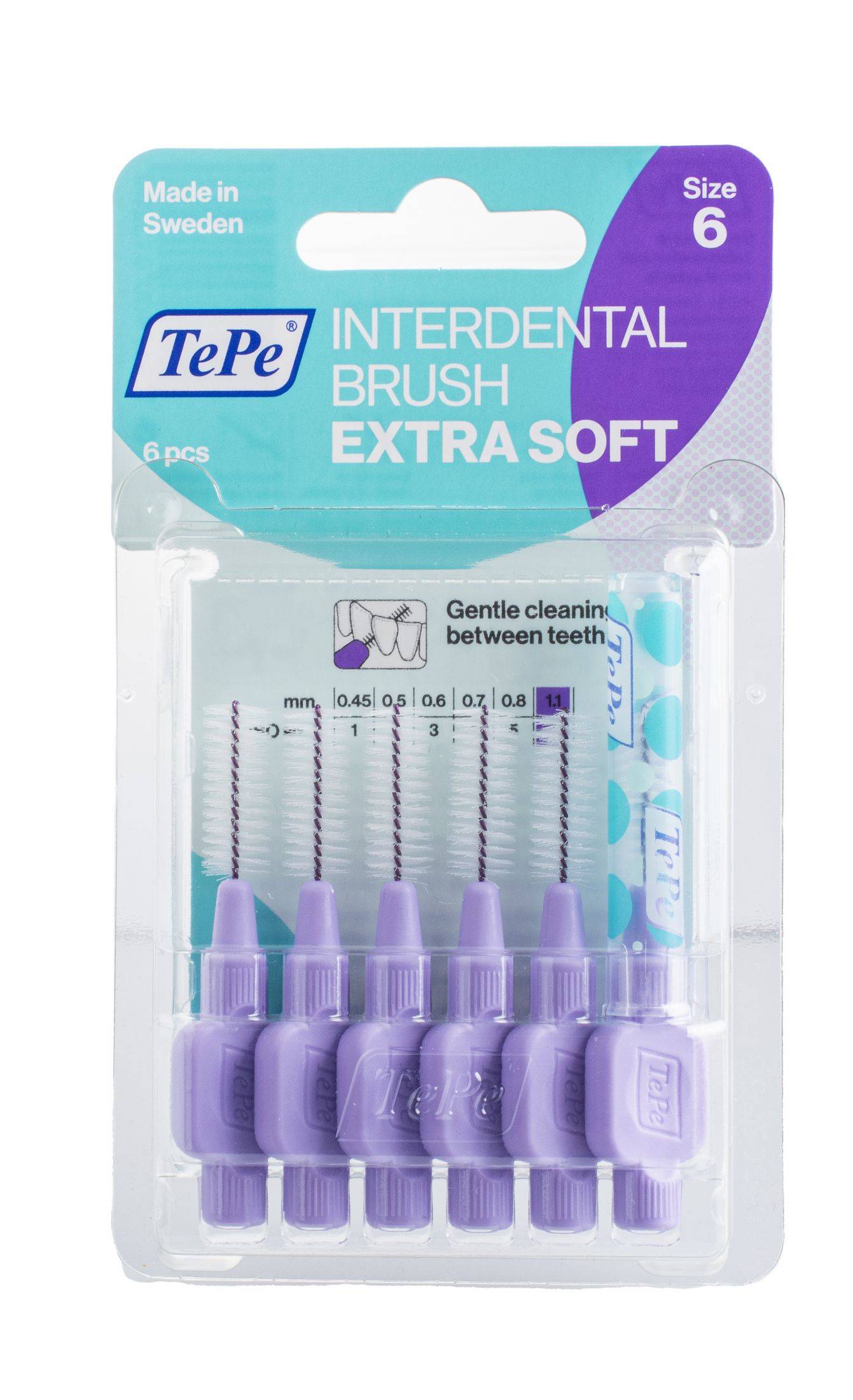 TePe Extra Soft medzizubné kefky 1,1 mm 6 ks