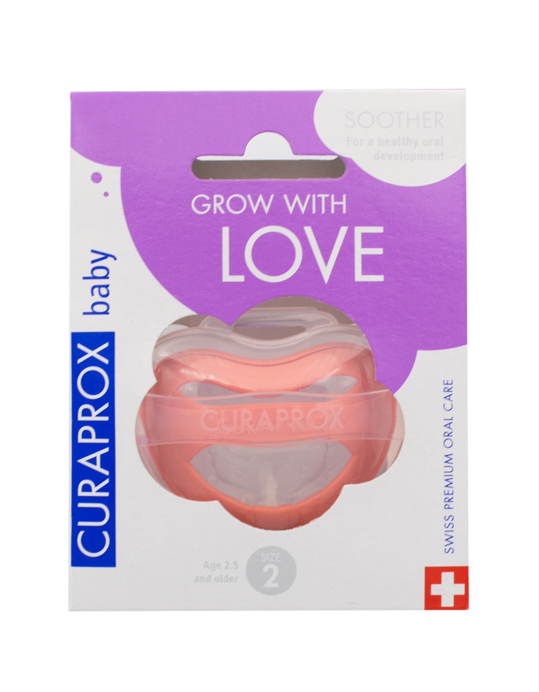 Curaprox Breath Easy cumlík 18 -36 mesiacov, KORALOVÝ