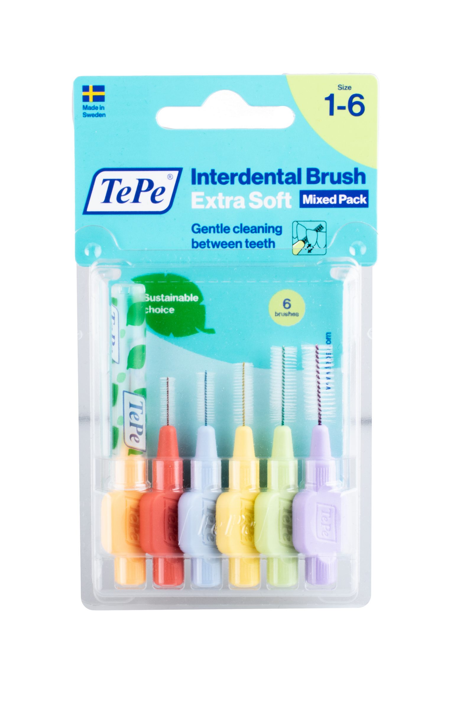 TePe Extra Soft medzizubné kefky štartovacia sada 6 ks
