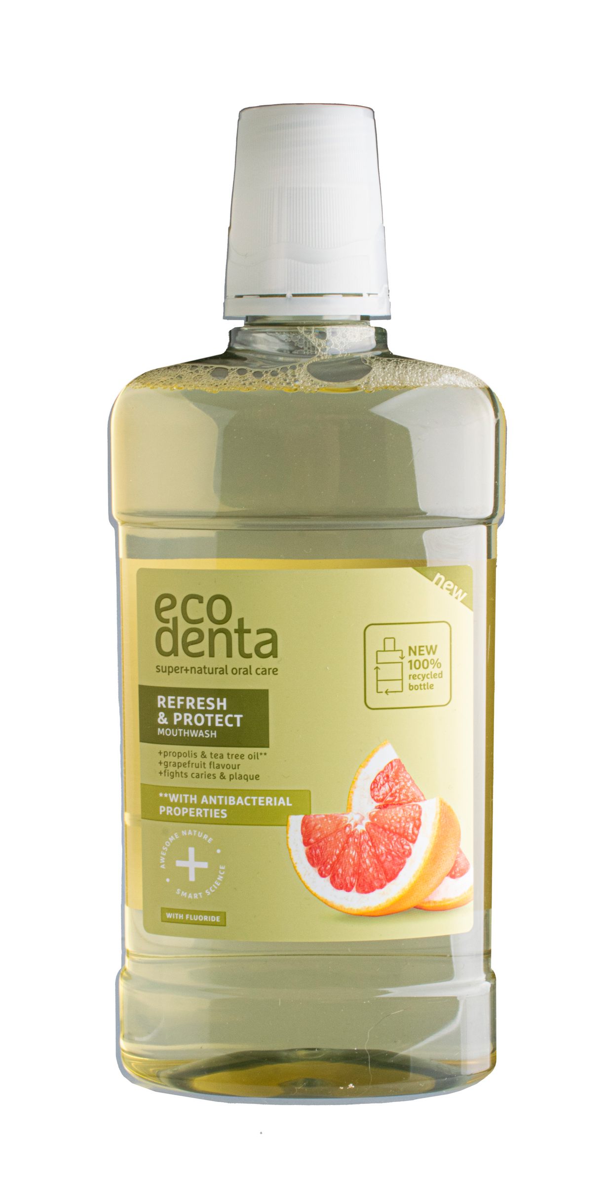 Ecodenta Super+Natural Oral Care Refresh & Protect 500 ml